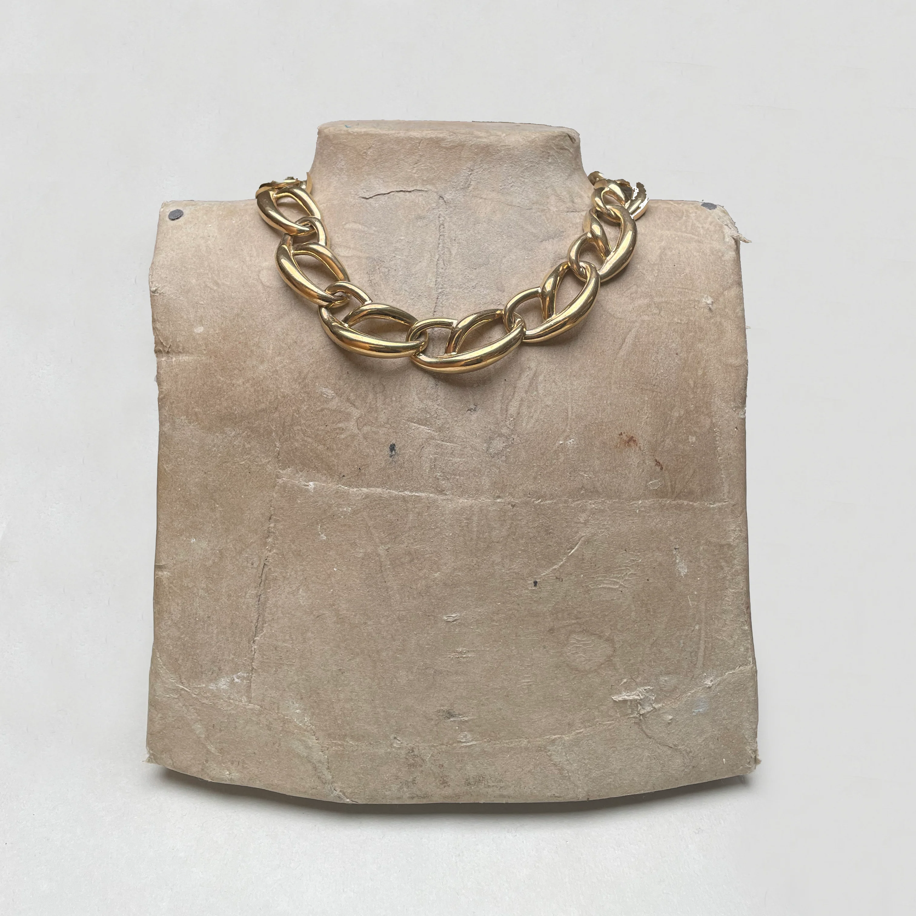Vintage Givenchy Gold Link Chain Necklace - Image 3