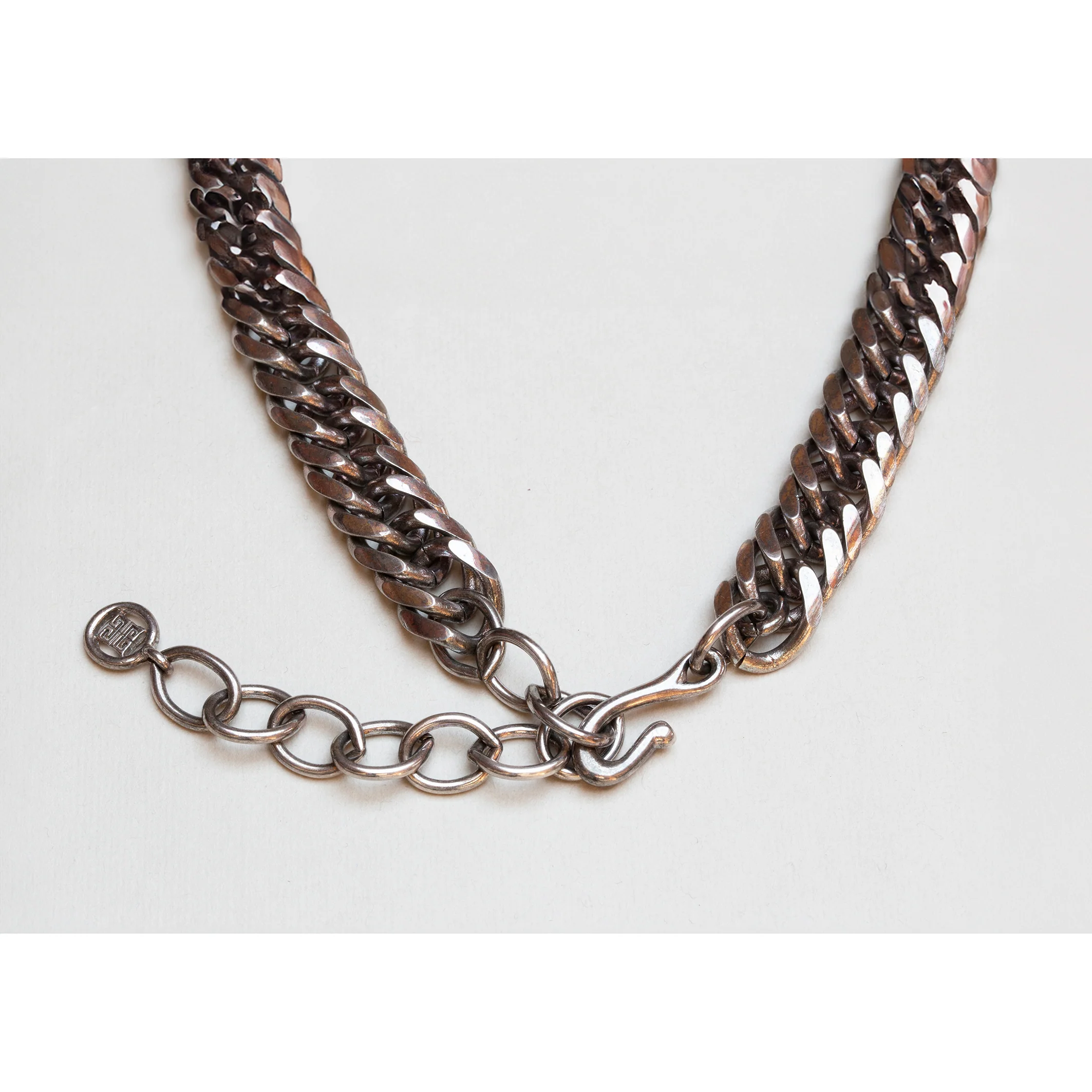 Vintage Givenchy Silver Chain Necklace - Image 4