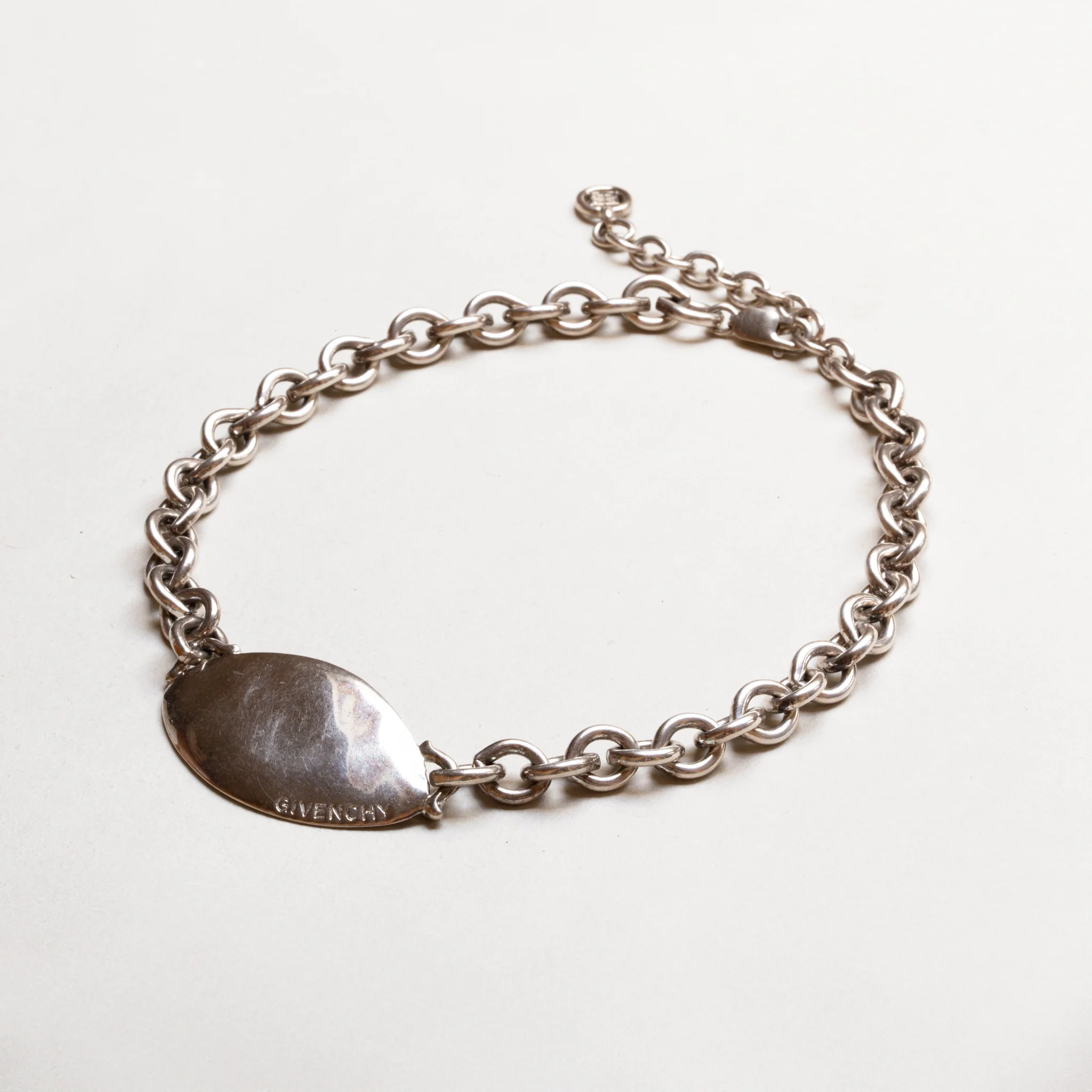 Vintage Givenchy Silver Chain Necklace - Image 3