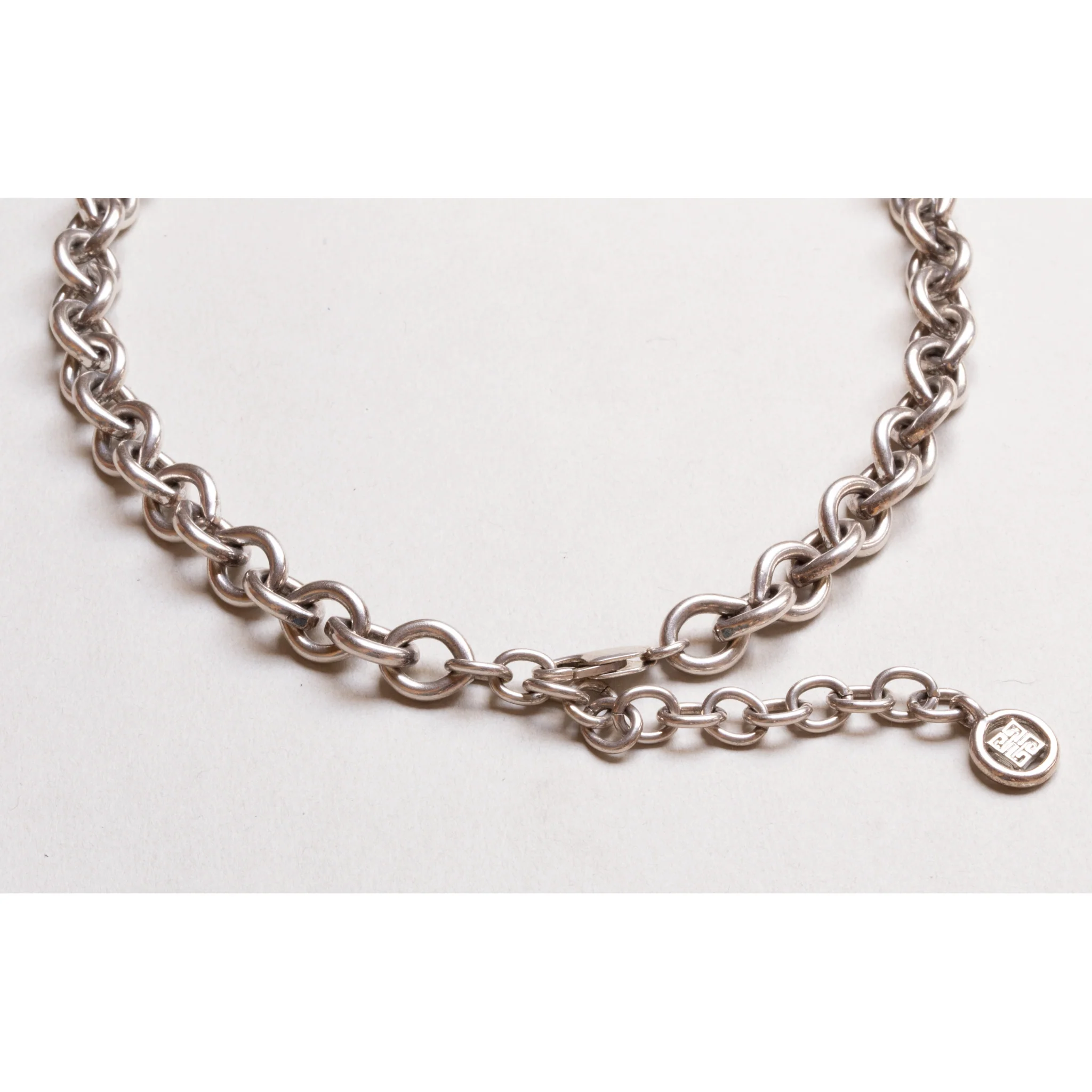 Vintage Givenchy Silver Chain Necklace - Image 4