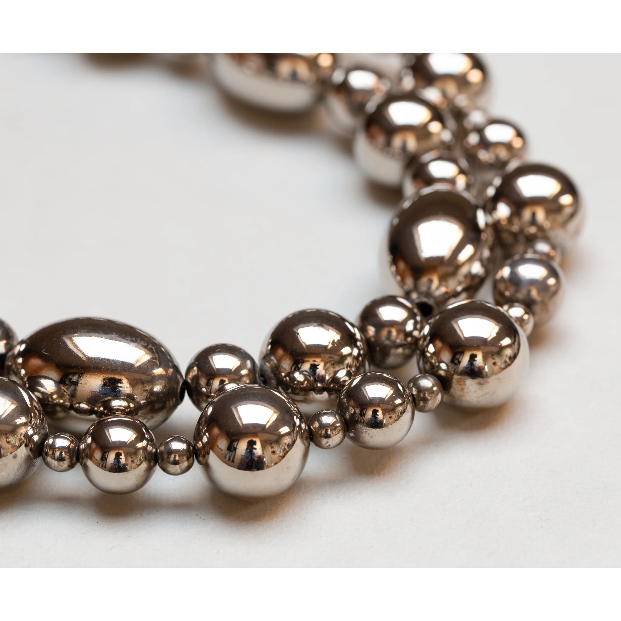 Vintage Givenchy Silver-tone Double Chain Necklace - Image 2