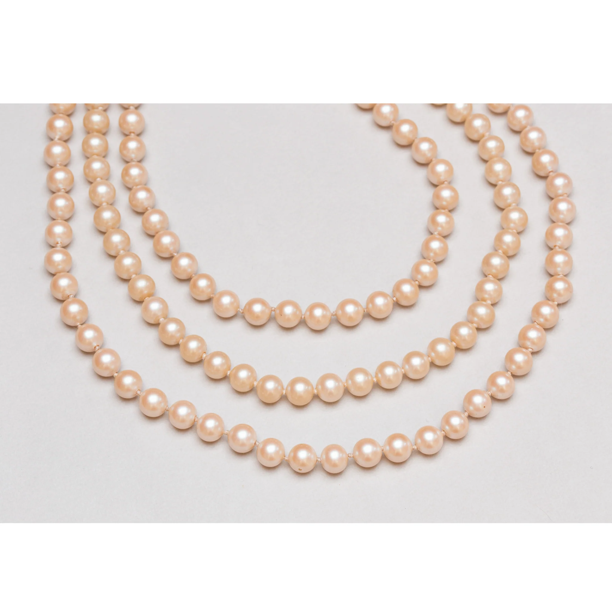Vintage Givenchy Three-strand Pearl Necklace - Image 3