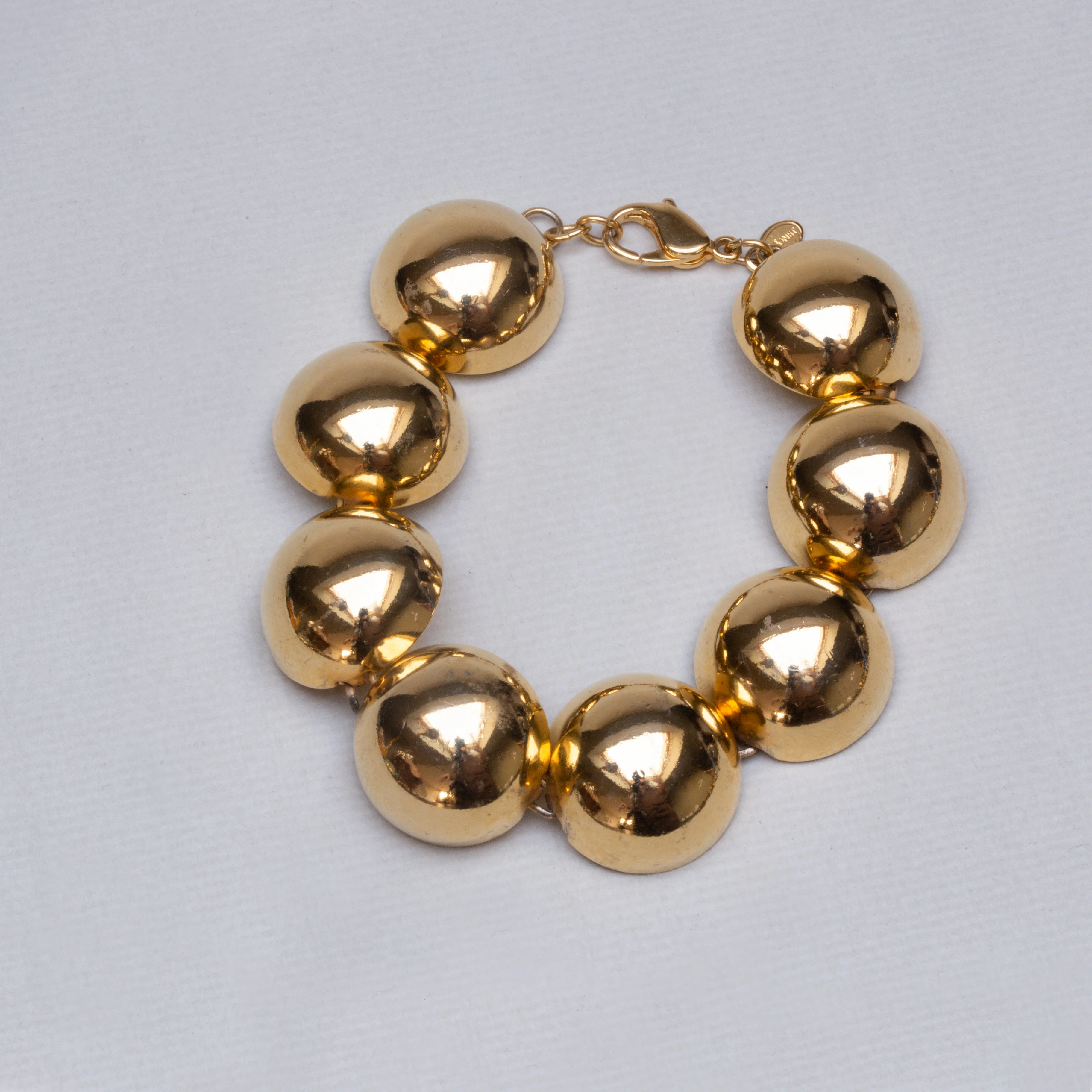 Vintage Gold Bobble Bracelet - Image 2