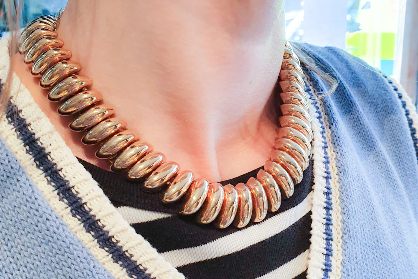 Vintage Gold Chain Necklace - Image 2