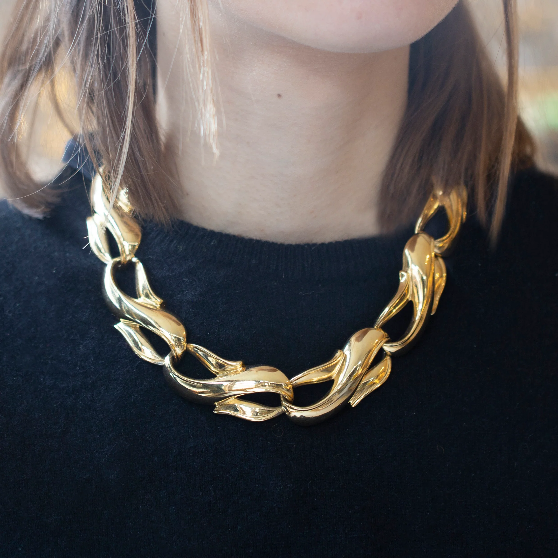 Vintage Gold Chain Necklace - Image 5