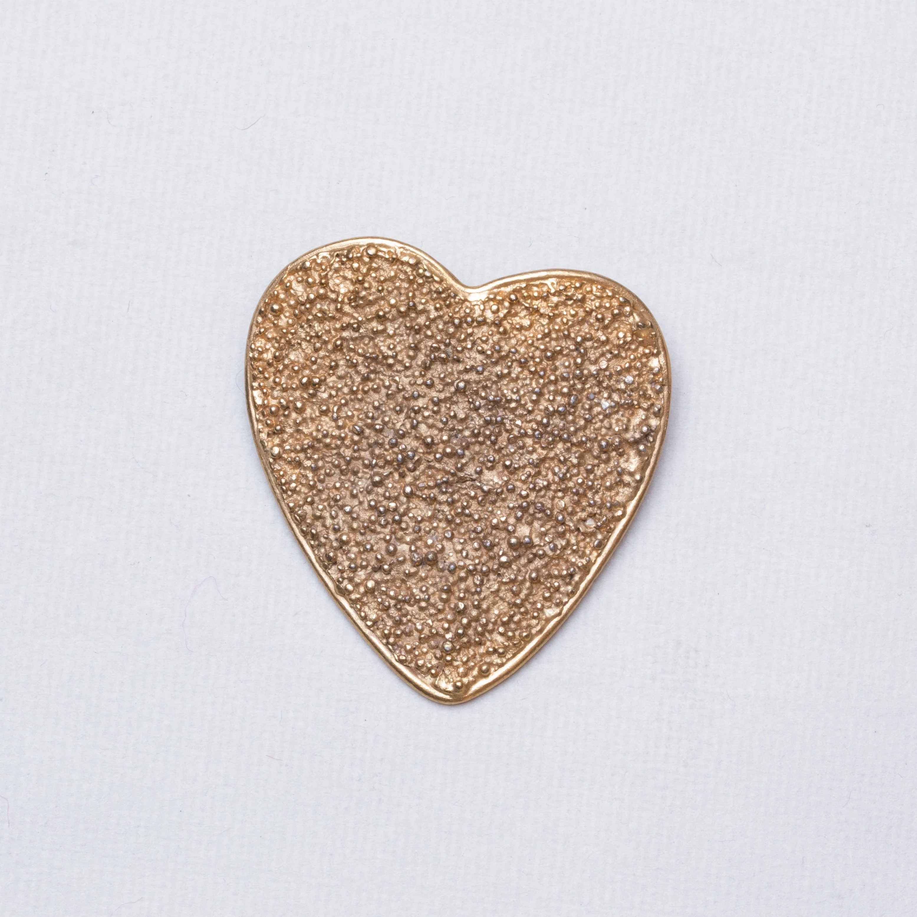 Vintage Gold Heart Brooch - Image 3