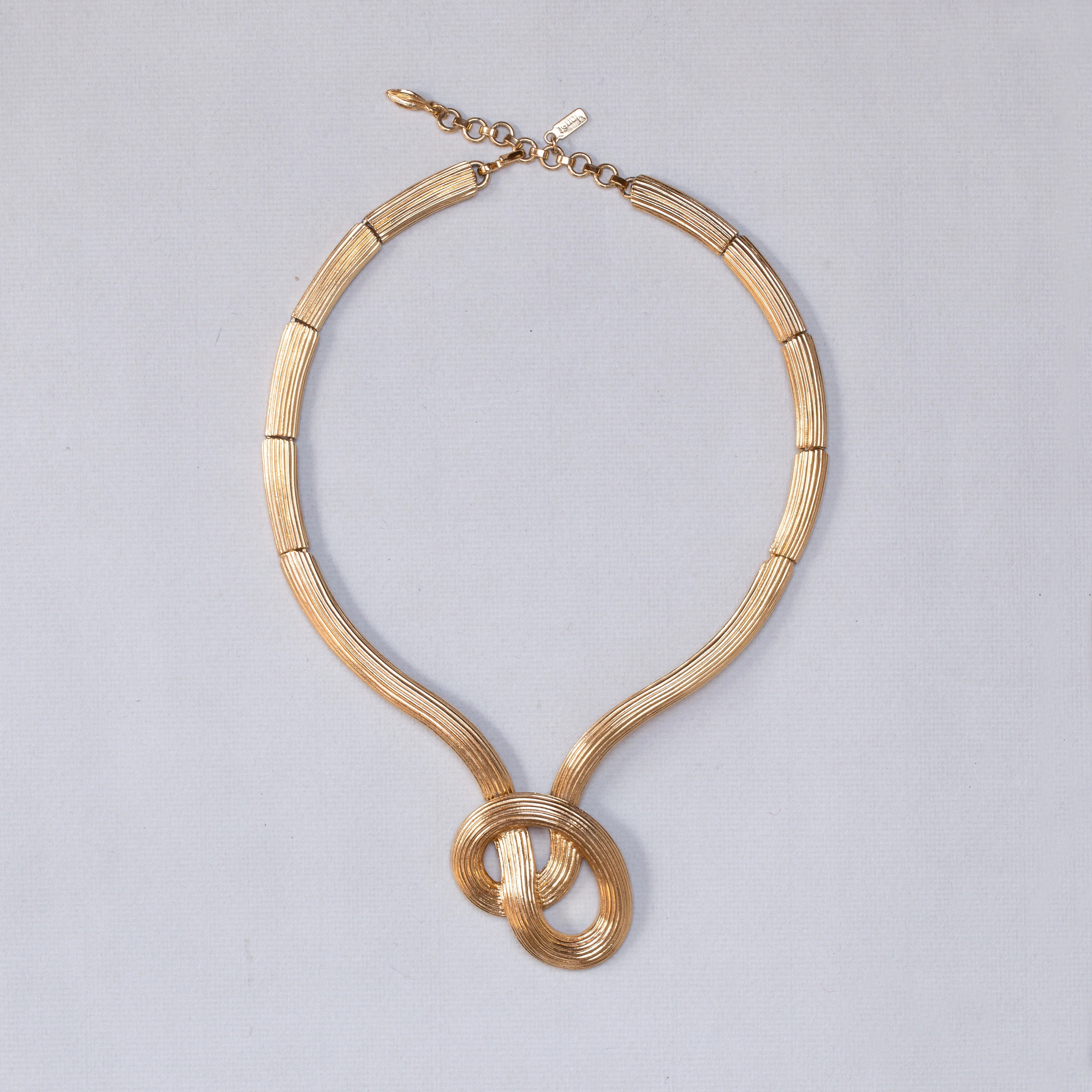 Vintage Gold Twisted Necklace