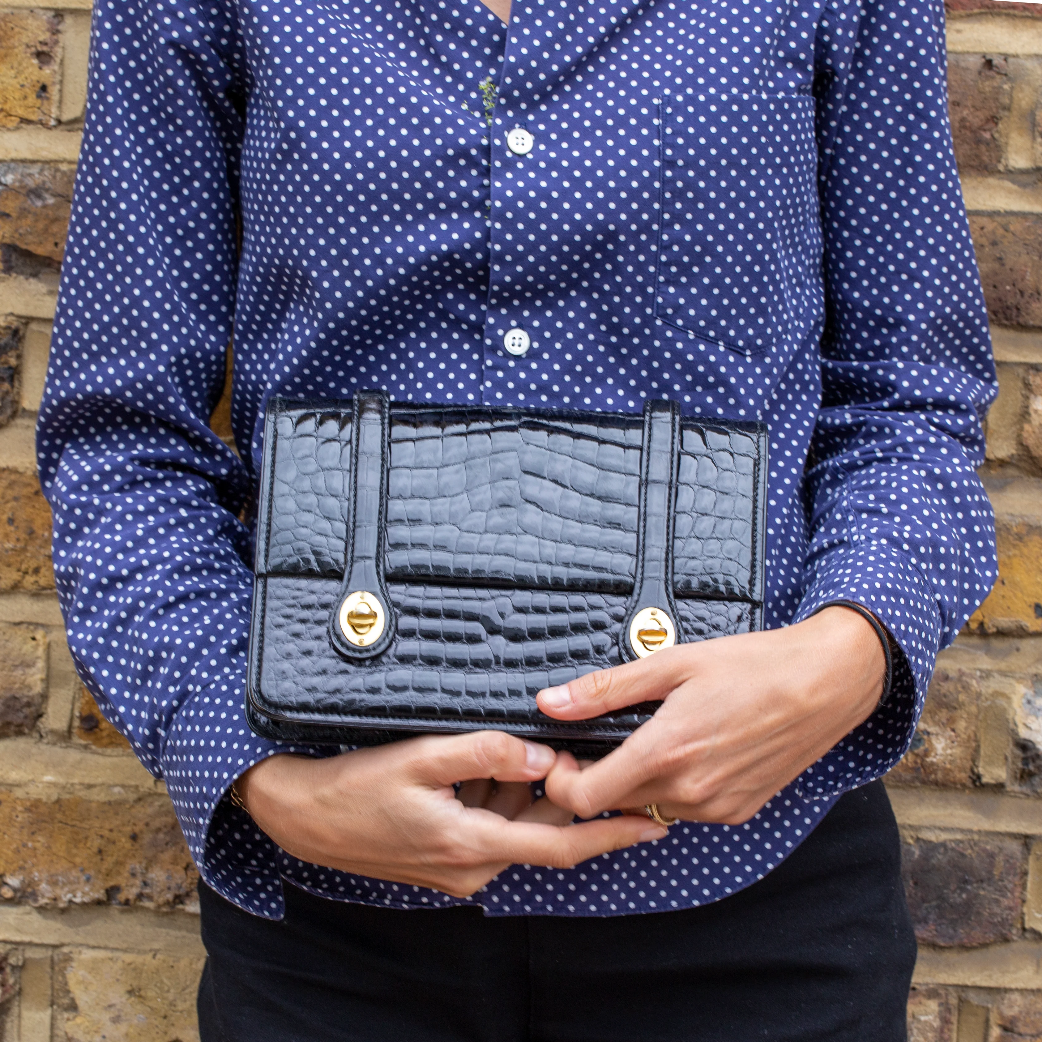 Vintage Gucci Crocodile Clutch Bag - Image 2