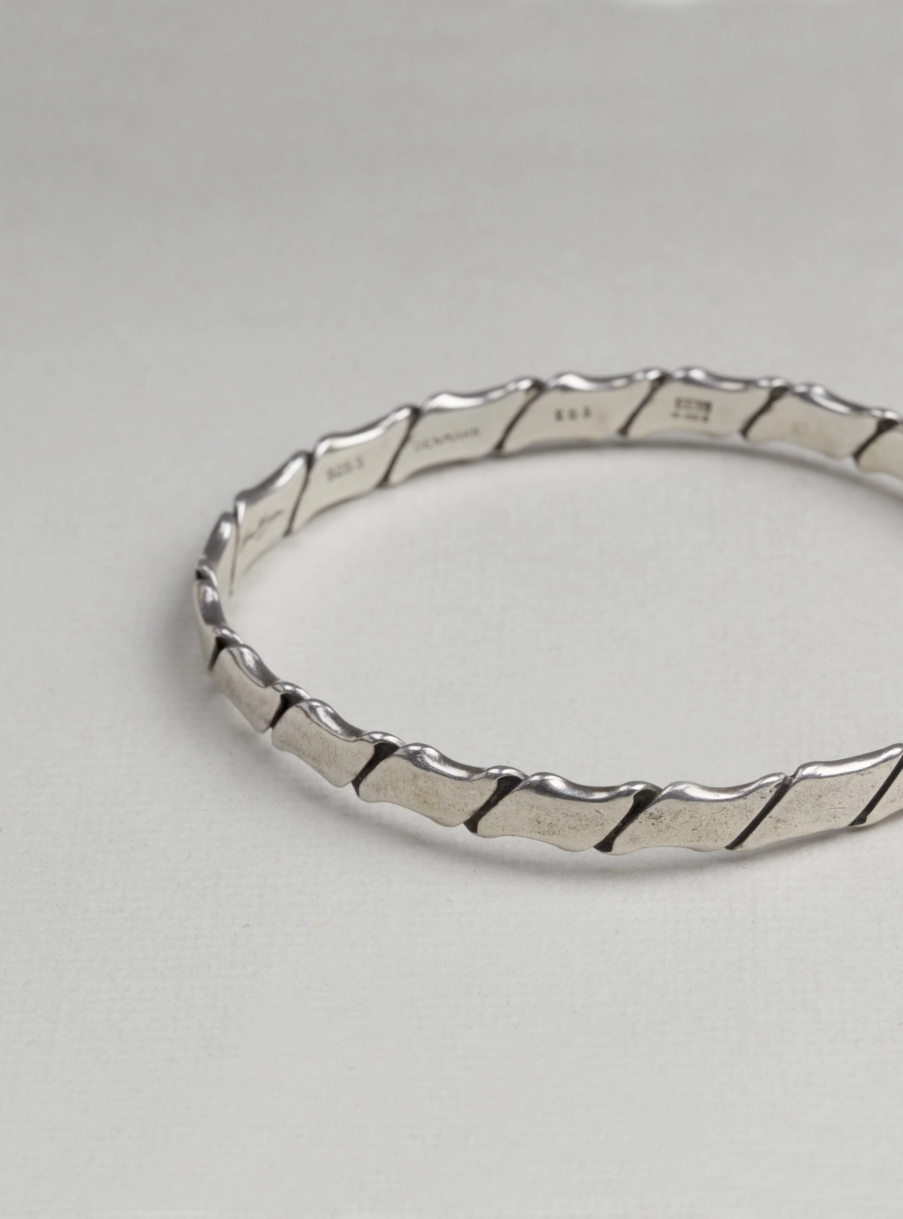 Vintage Hans Hansen Sterling Silver Bangle Bracelet