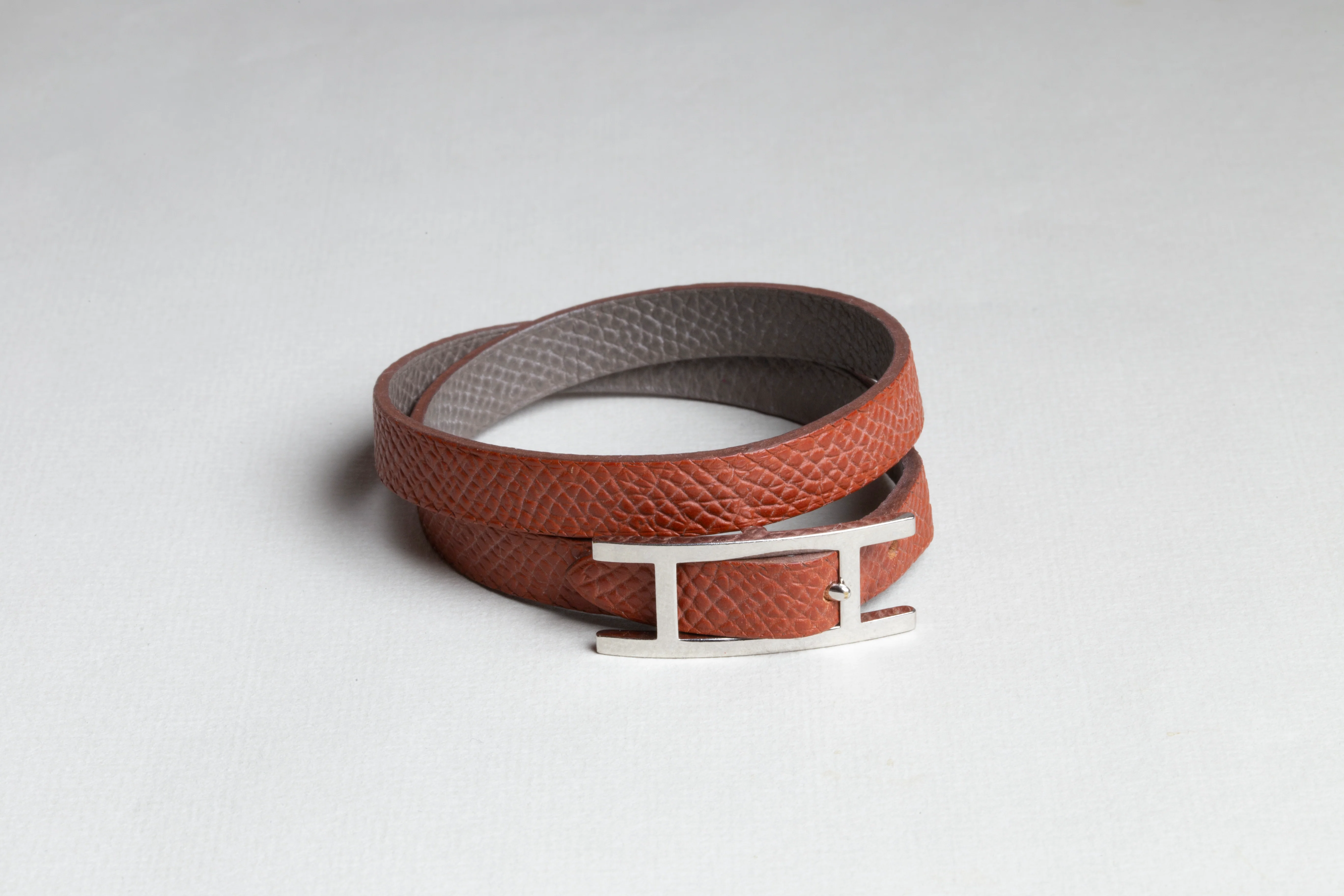 Vintage Hermes "Behapi Double Tour" Bracelet - Image 2