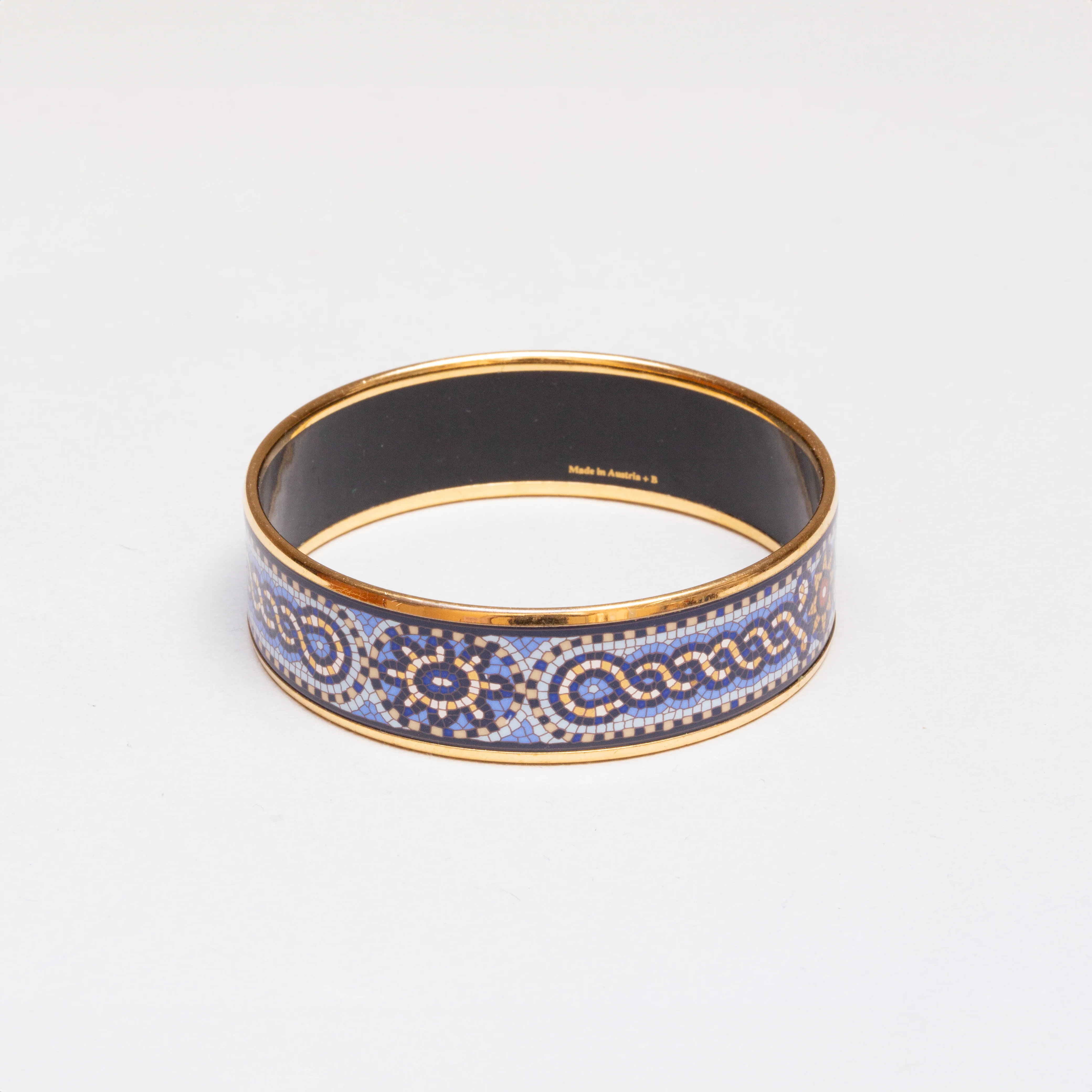 Vintage Hermès Cloisonné Bangle in Blue