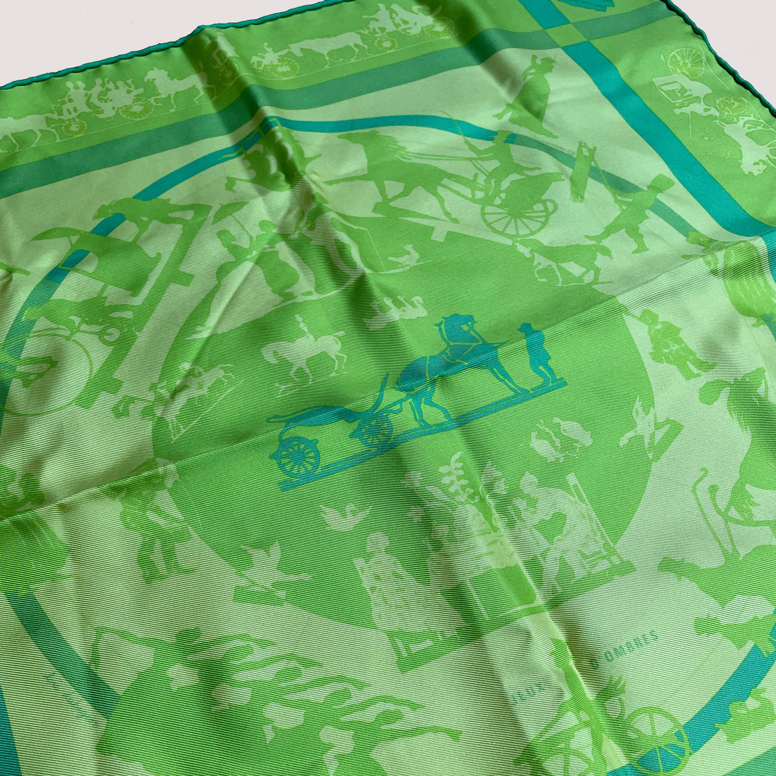 Vintage Hermes Silk Pochette Scarf "Jeux d’Ombres" - Image 3