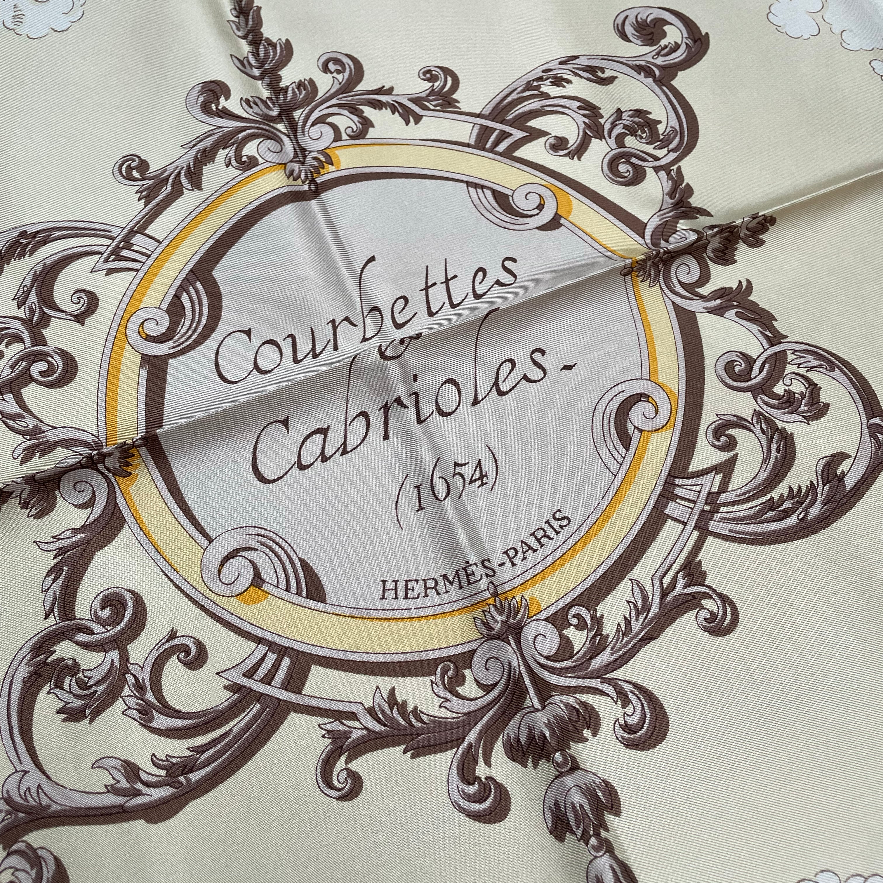 Vintage Hermes Silk Scarf "Courbettes et Cabrioles" - Image 3