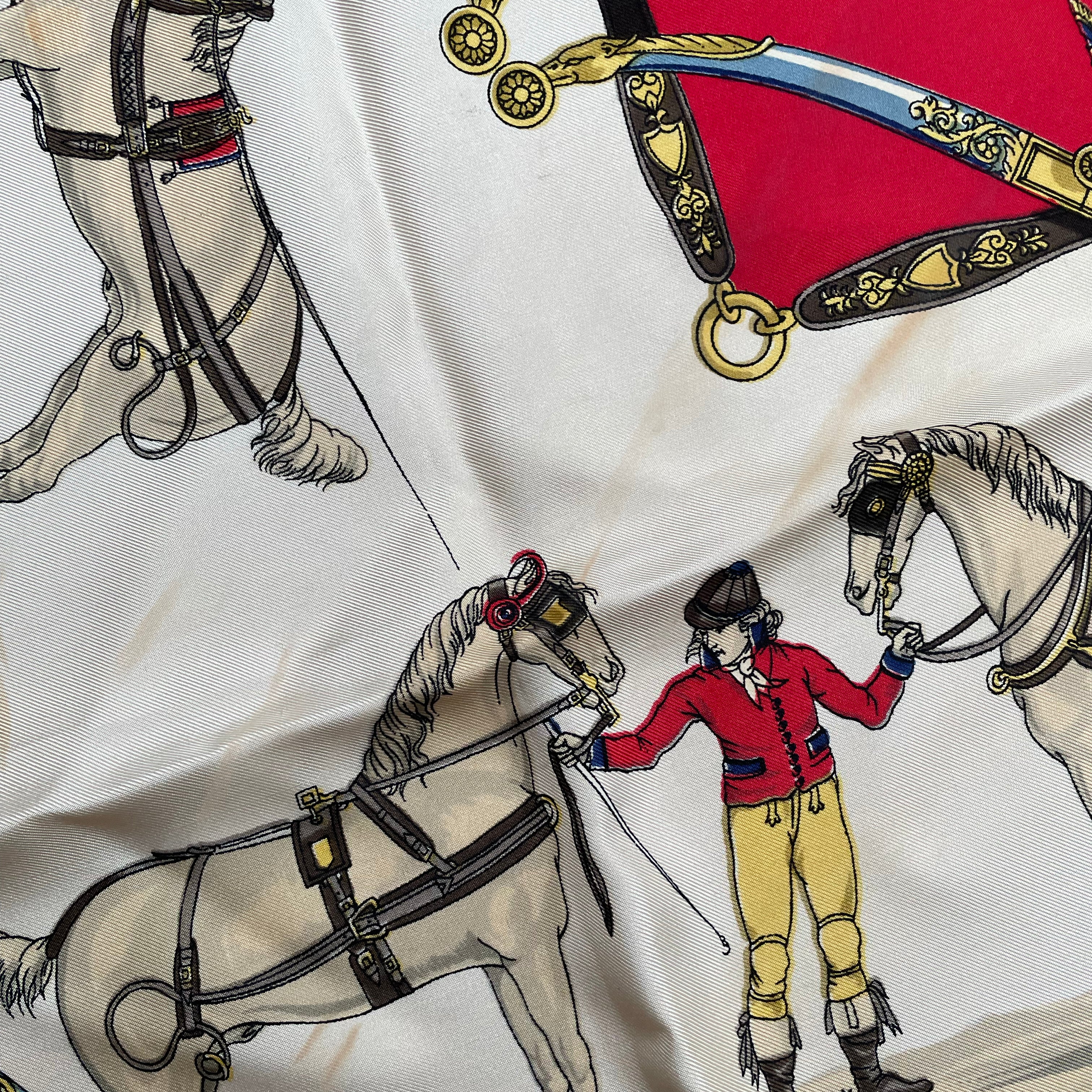 Vintage Hermes Silk Scarf "Harnais A L'Anglais" - Image 2