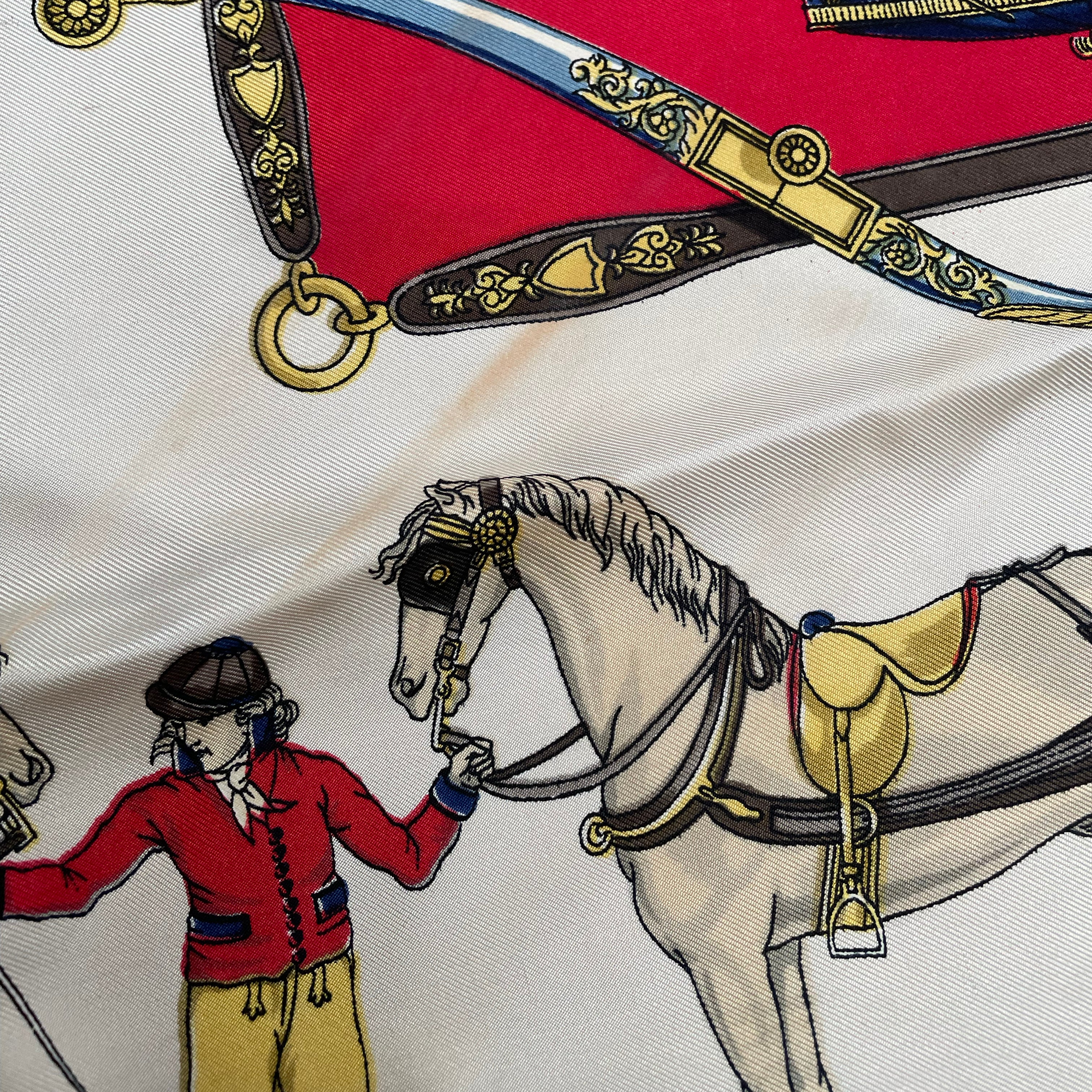 Vintage Hermes Silk Scarf "Harnais A L'Anglais" - Image 4