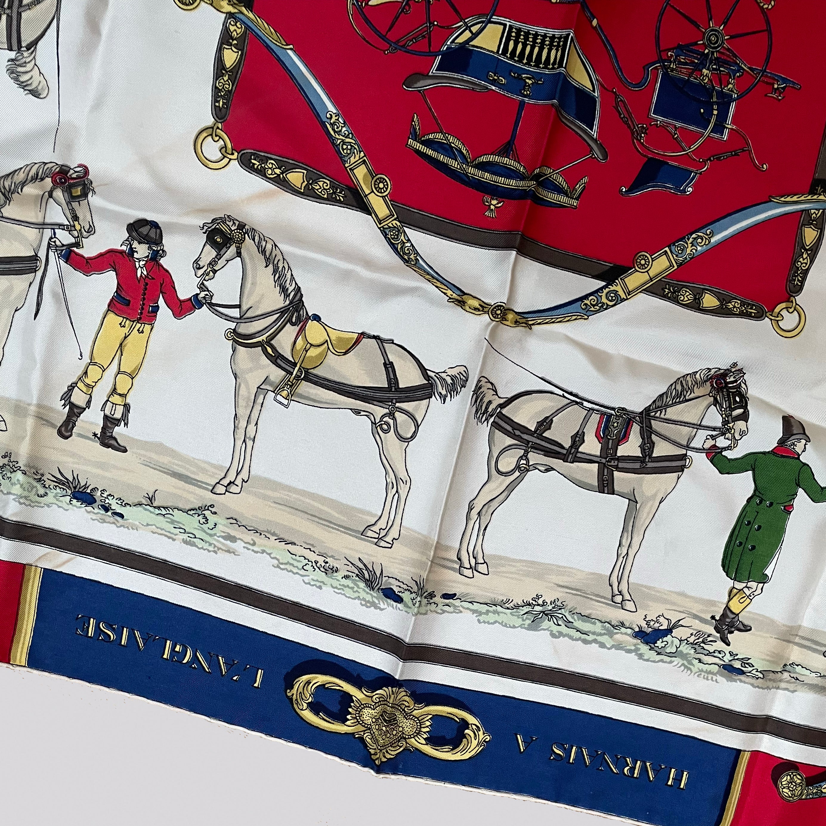 Vintage Hermes Silk Scarf "Harnais A L'Anglais" - Image 5