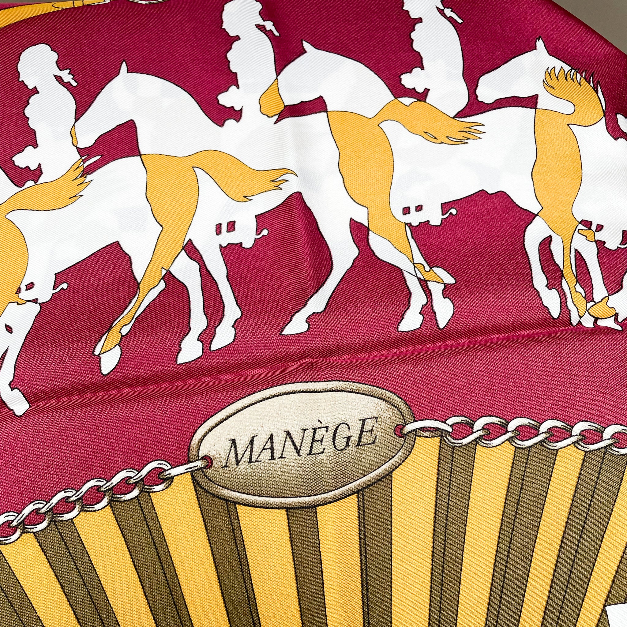 Vintage Hermes Silk Scarf "Manège" - Image 2