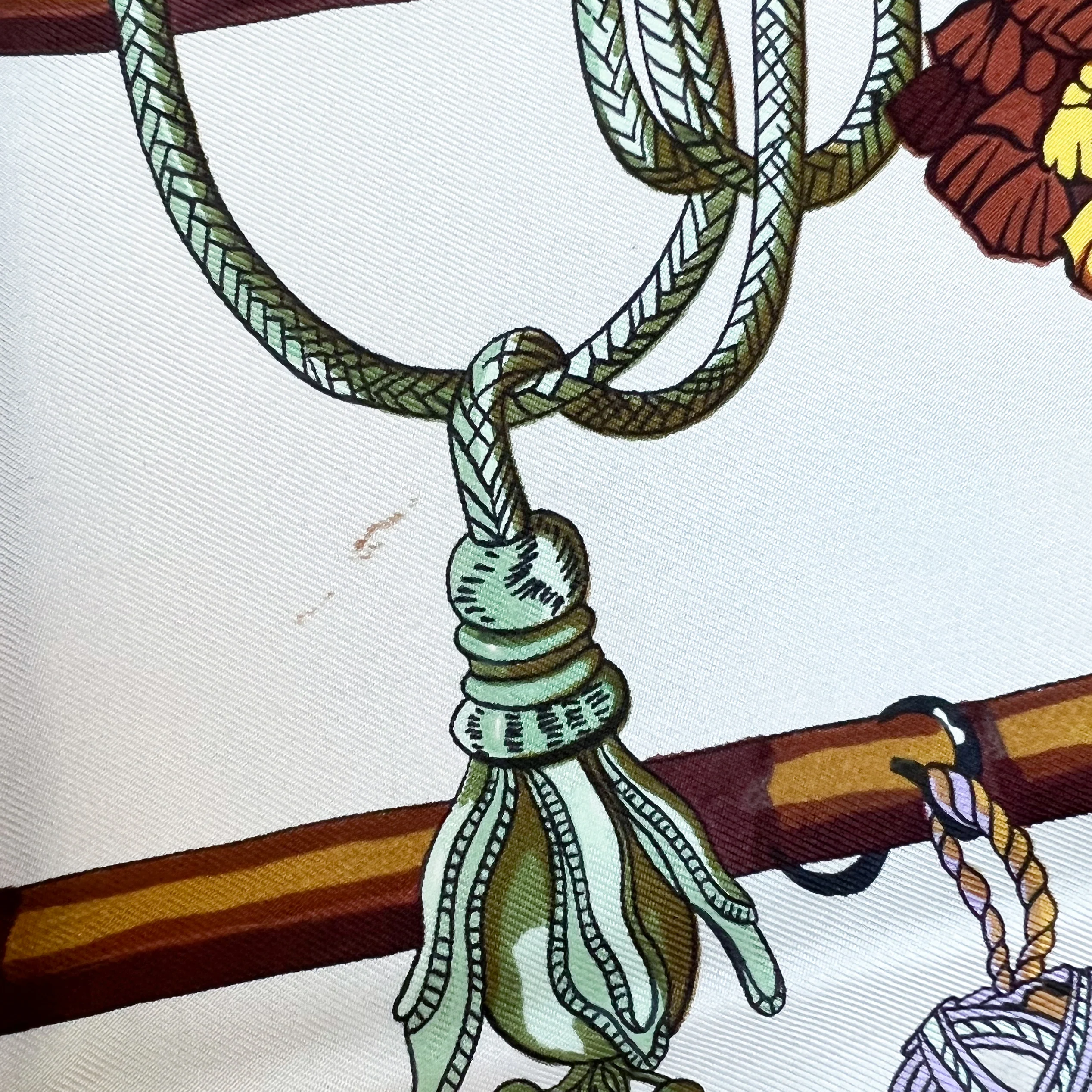 Vintage Hermes Silk Scarf "Passementerie" - Image 5