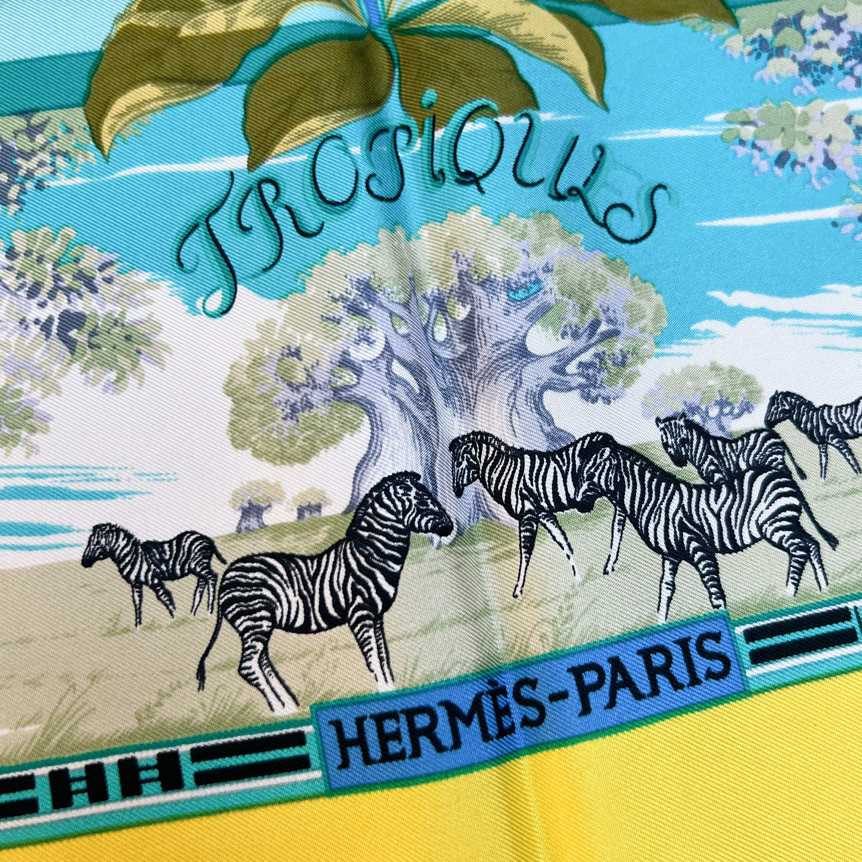 Vintage Hermes Silk Scarf "Tropiques" - Image 2
