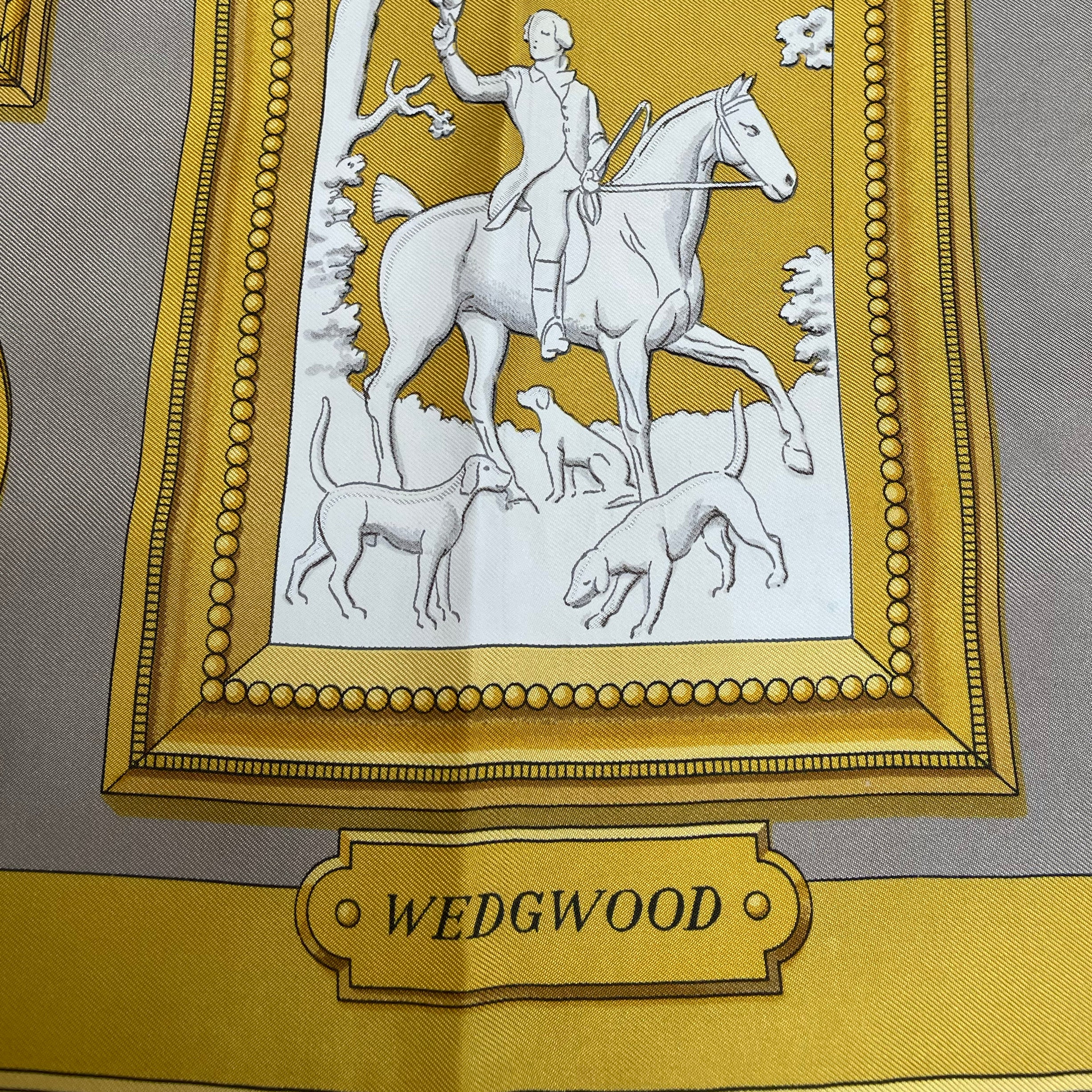 Vintage Hermes Silk Scarf "Wedgwood" #1 - Image 3