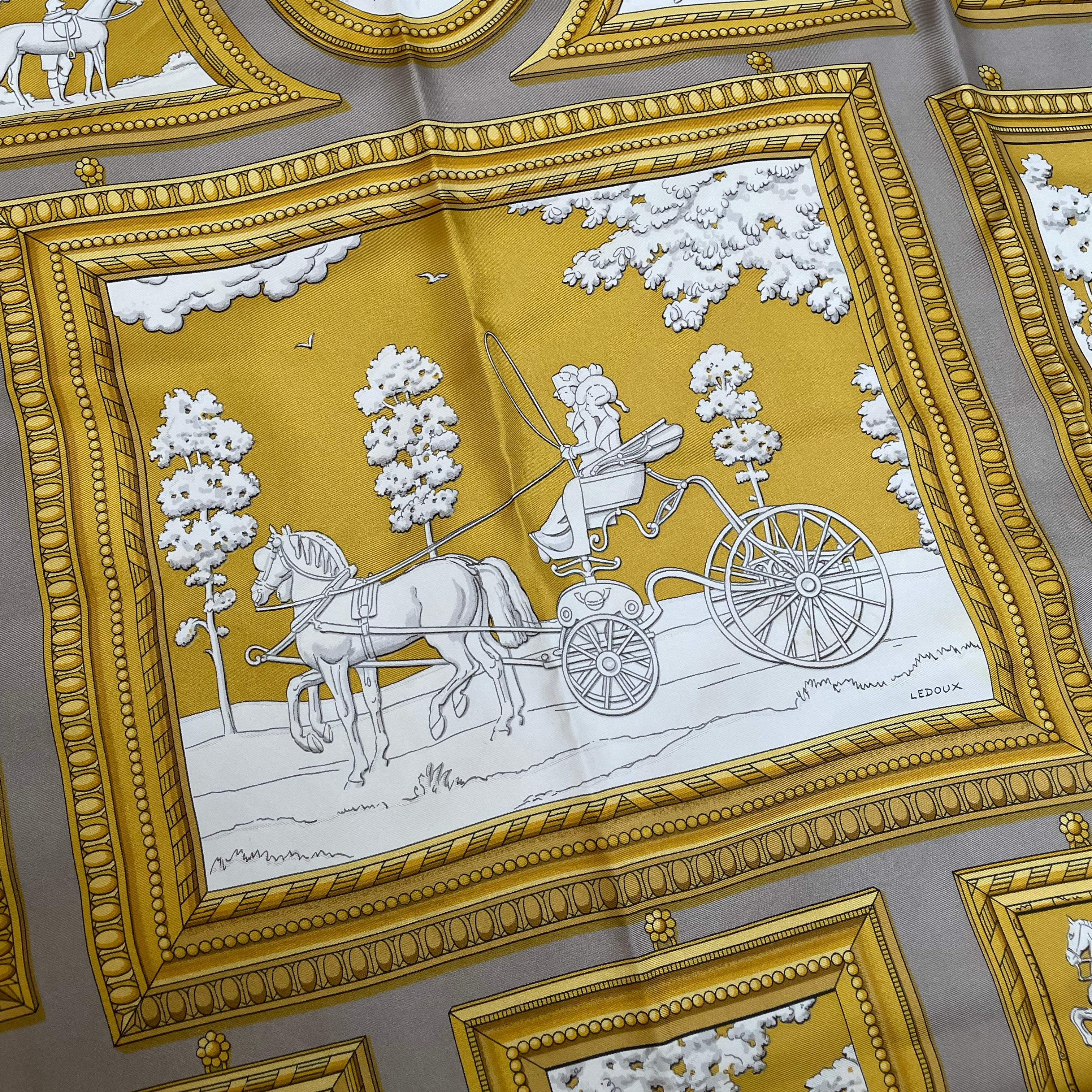 Vintage Hermes Silk Scarf "Wedgwood" #1 - Image 5