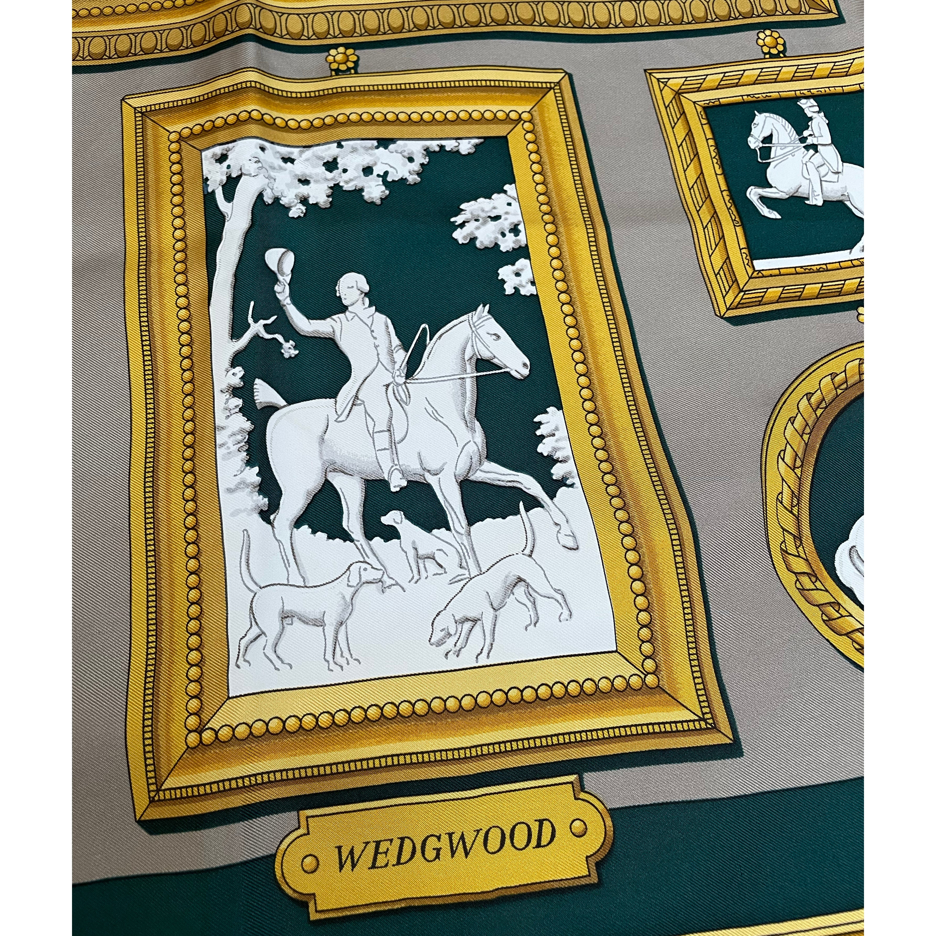 Vintage Hermes Silk Scarf "Wedgwood" #2 - Image 2