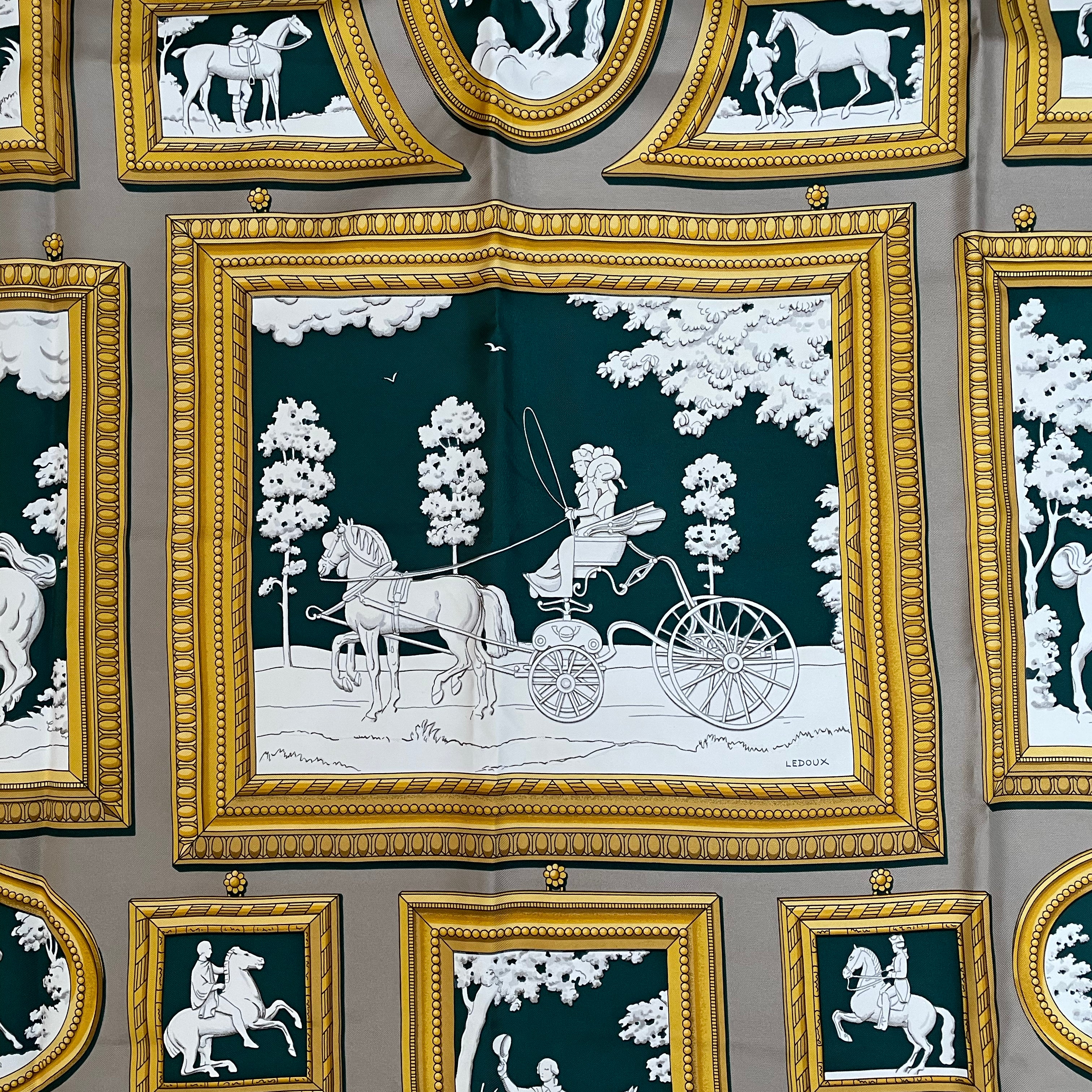 Vintage Hermes Silk Scarf "Wedgwood" #2 - Image 3