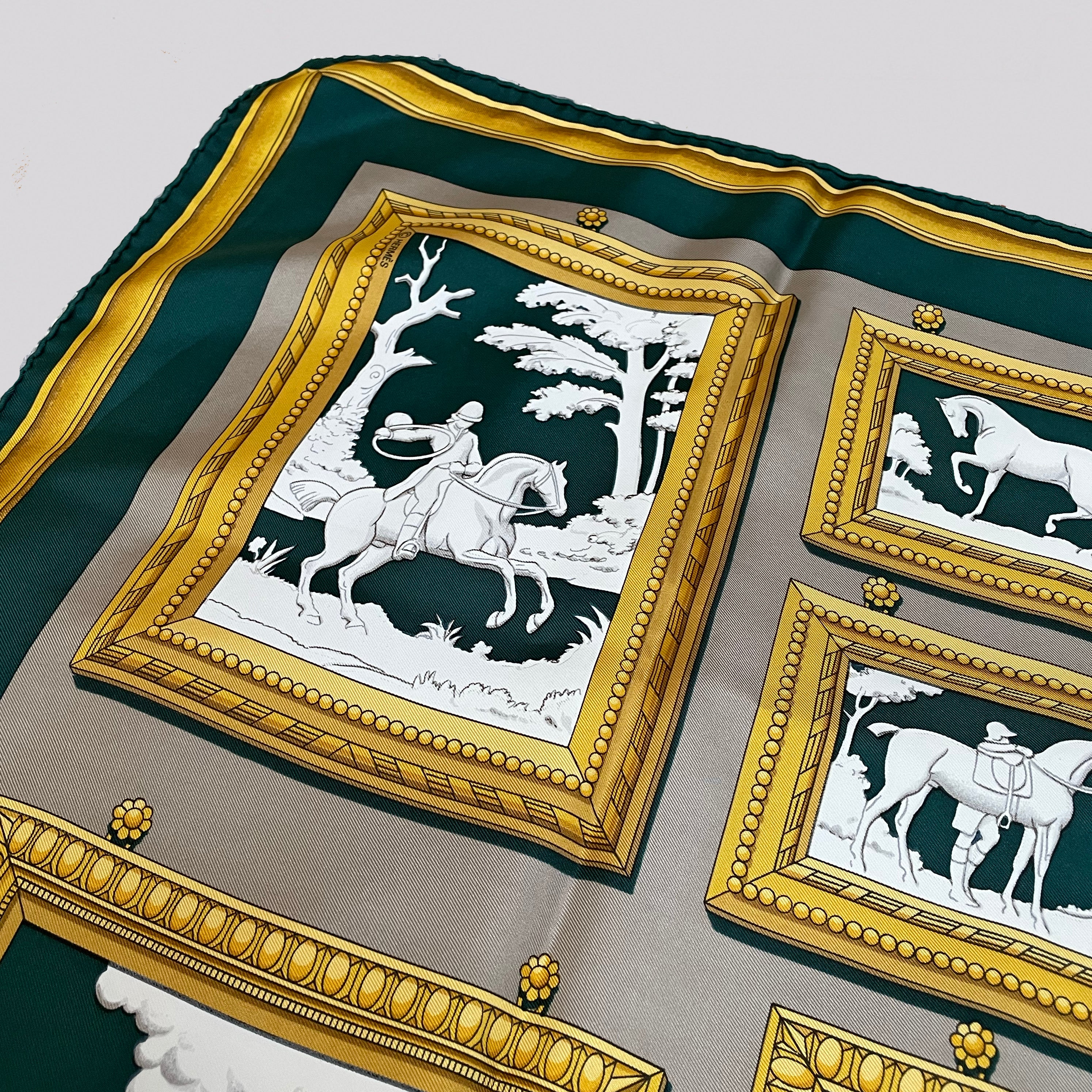 Vintage Hermes Silk Scarf "Wedgwood" #2 - Image 4