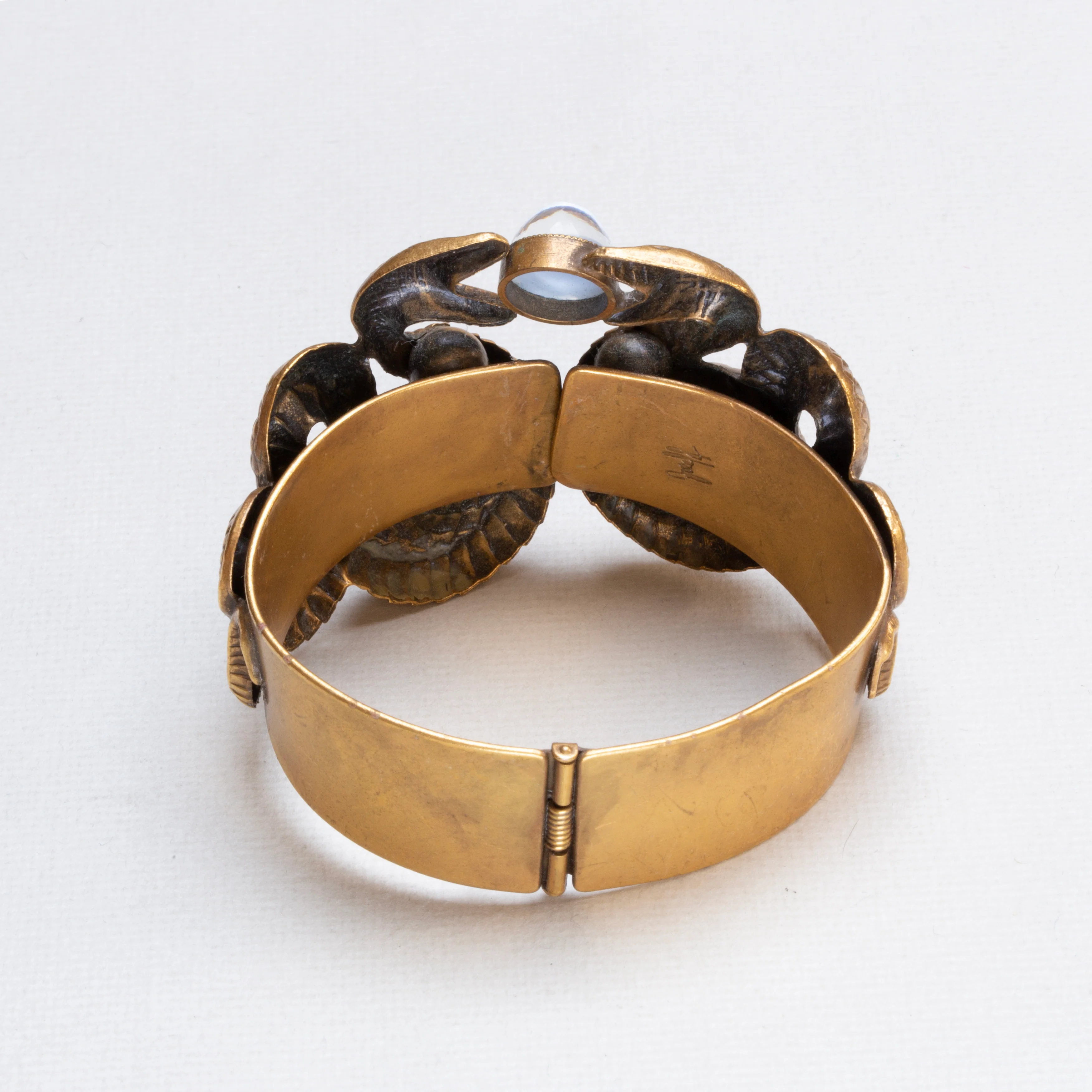 Vintage Joseff of Hollywood Gold Snake Bracelet - Image 2