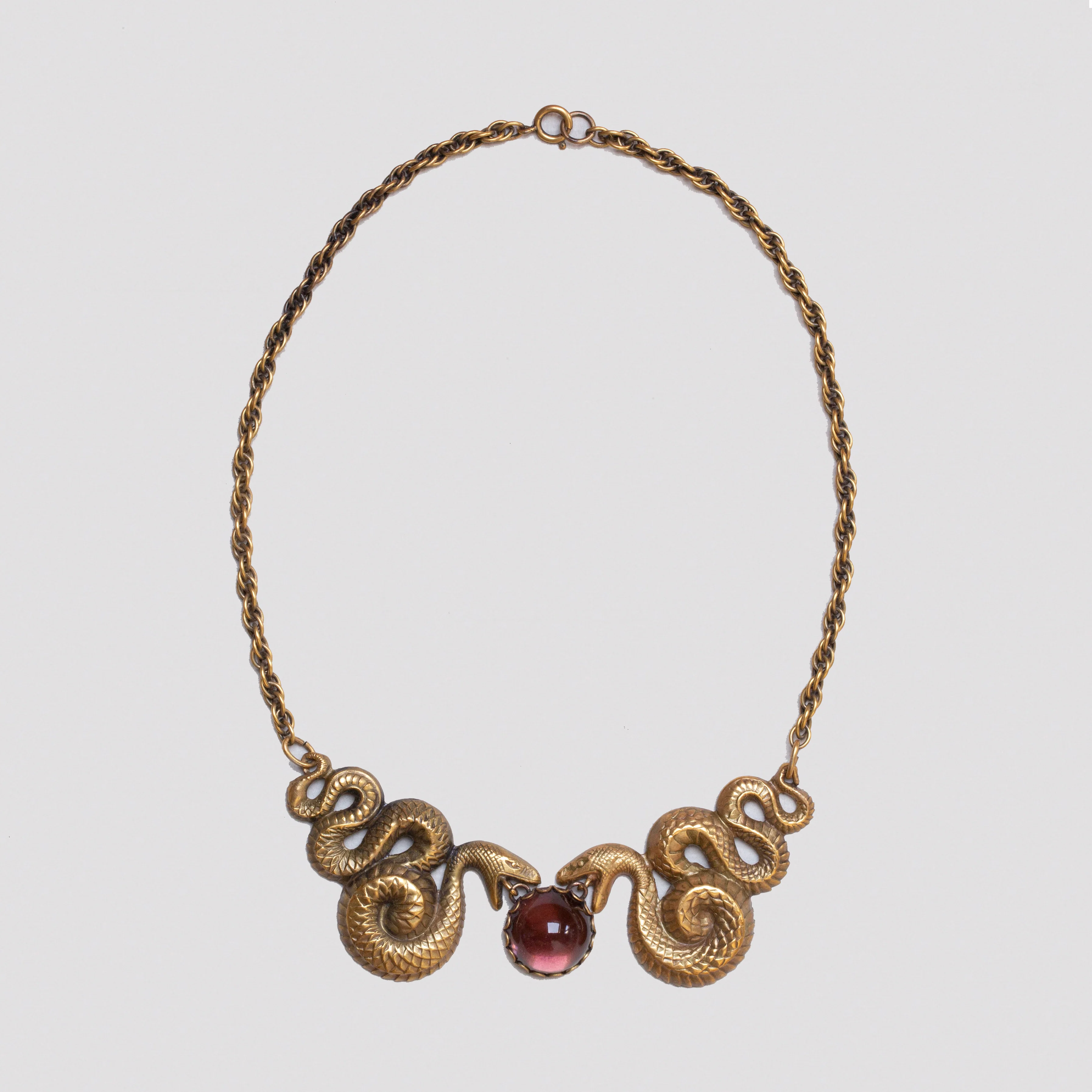 Vintage Joseff of Hollywood Gold Snake Chain Necklace - Image 2