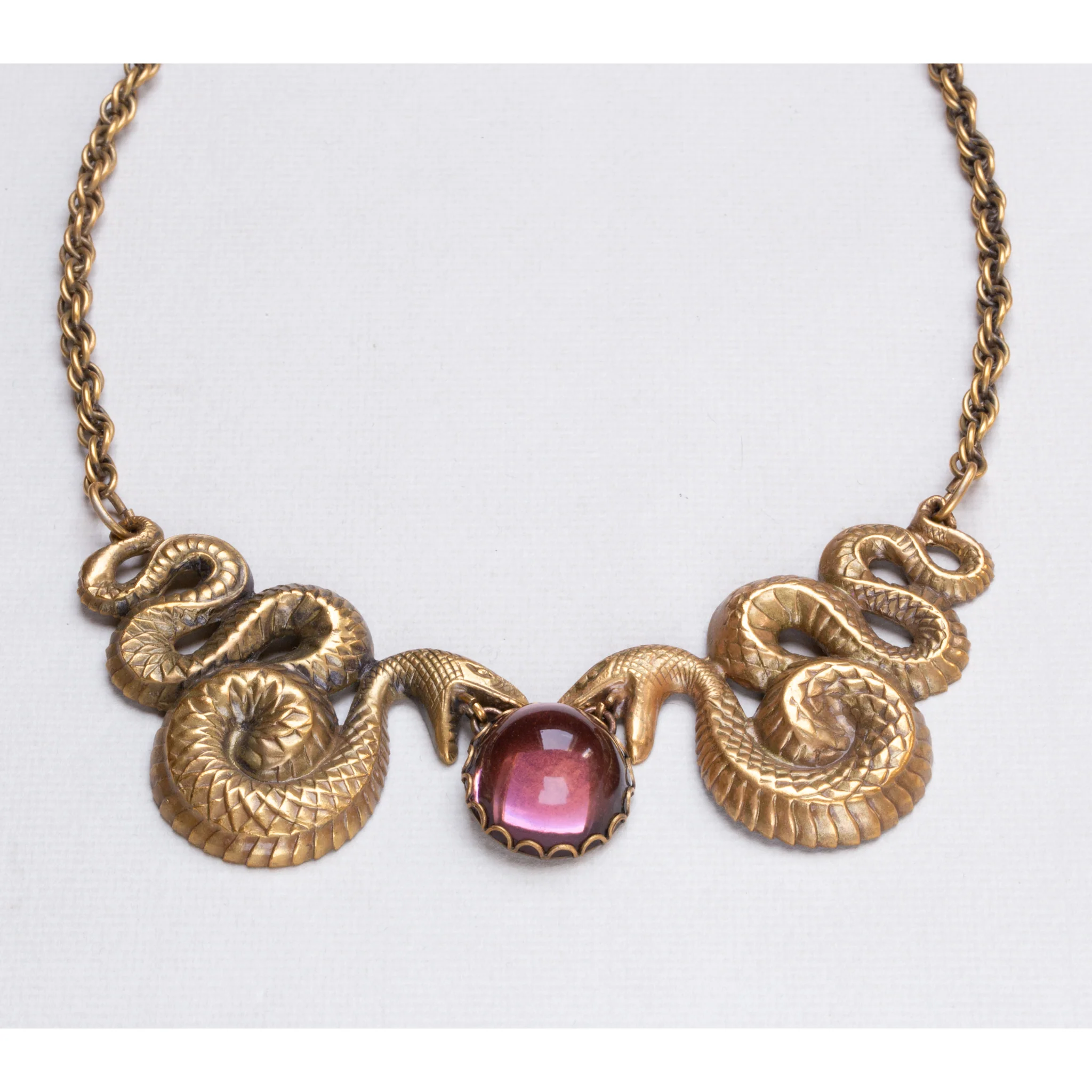 Vintage Joseff of Hollywood Gold Snake Chain Necklace - Image 3