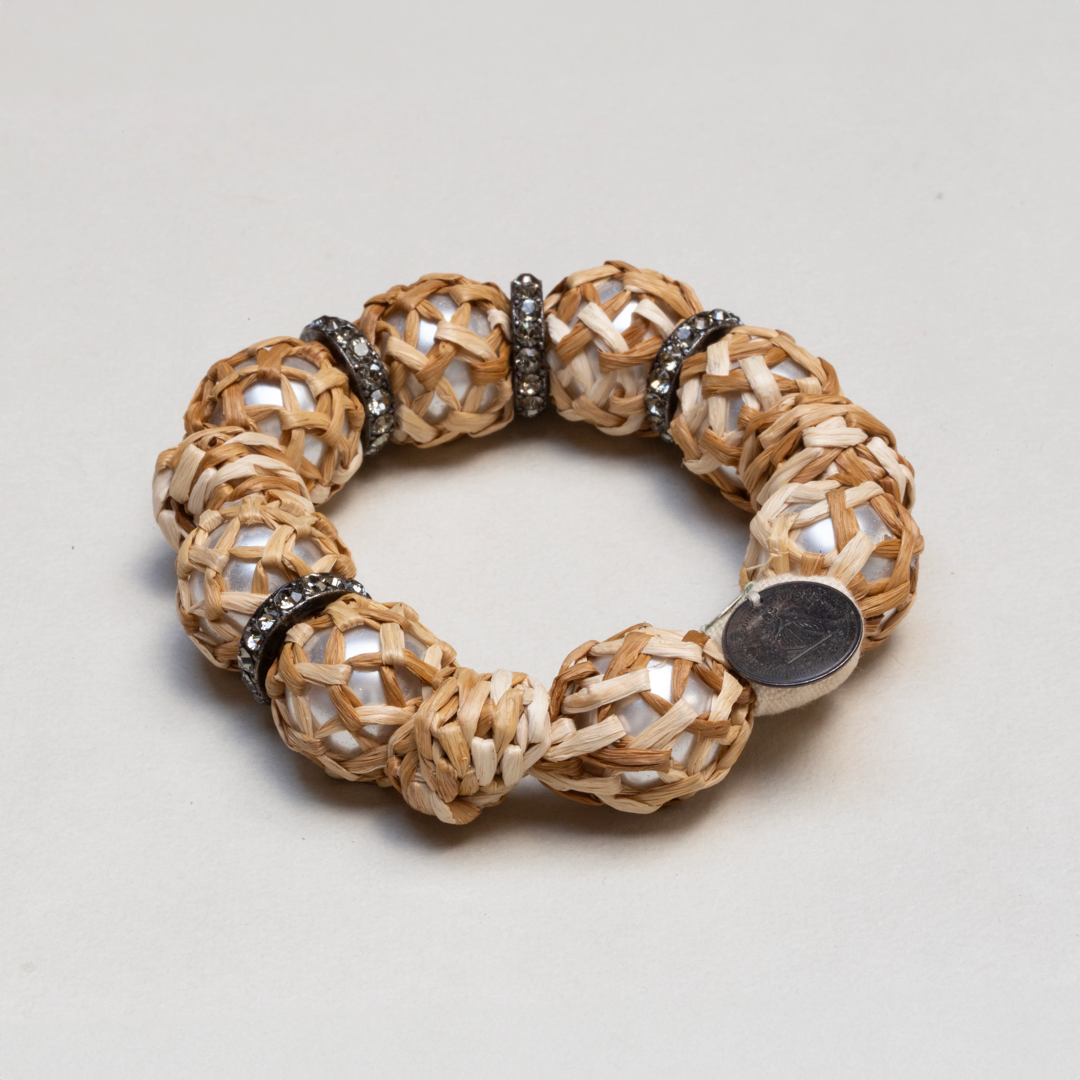 Vintage Lanvin Raffia Bracelet - Image 2