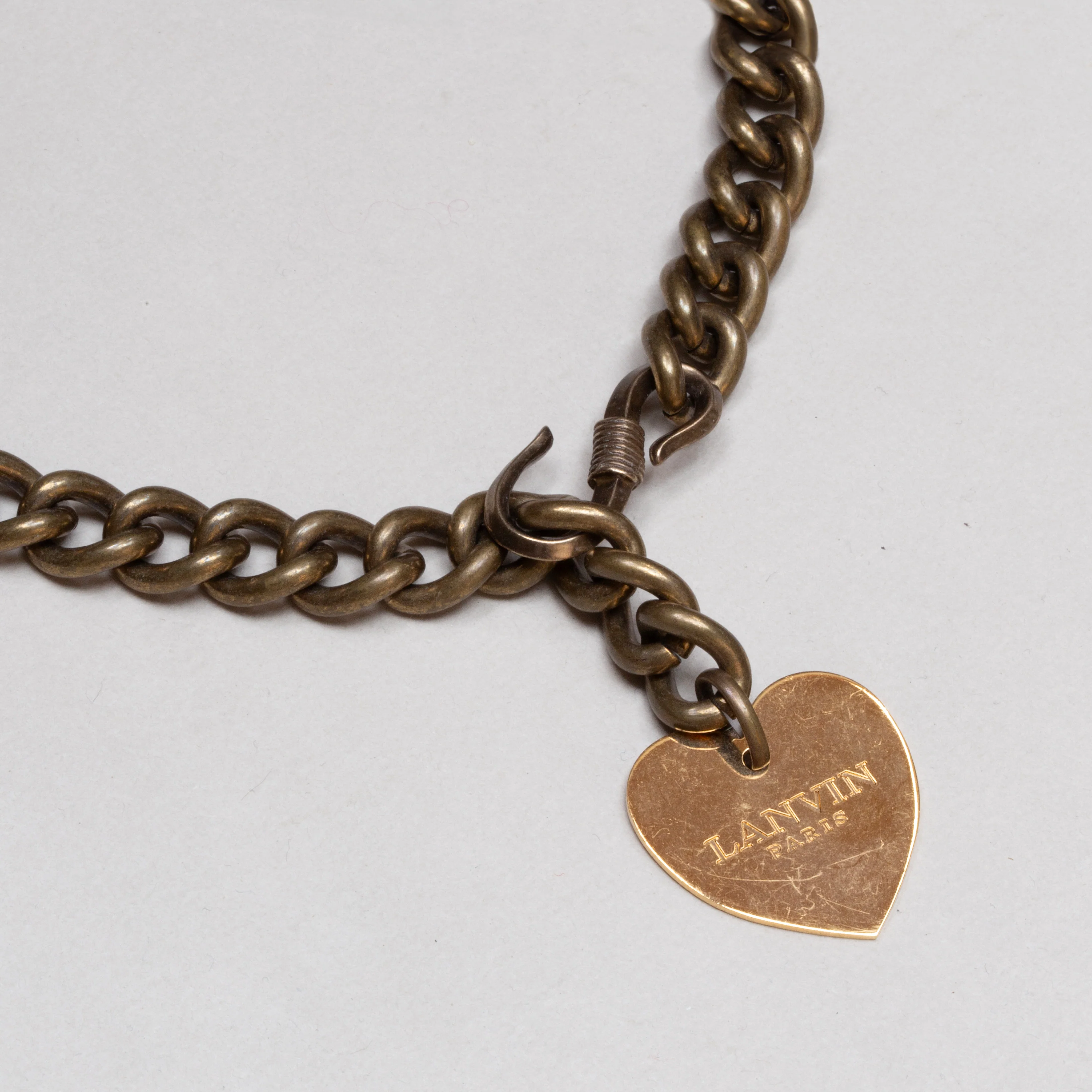 Vintage Lanvin Heart Necklace - Image 3