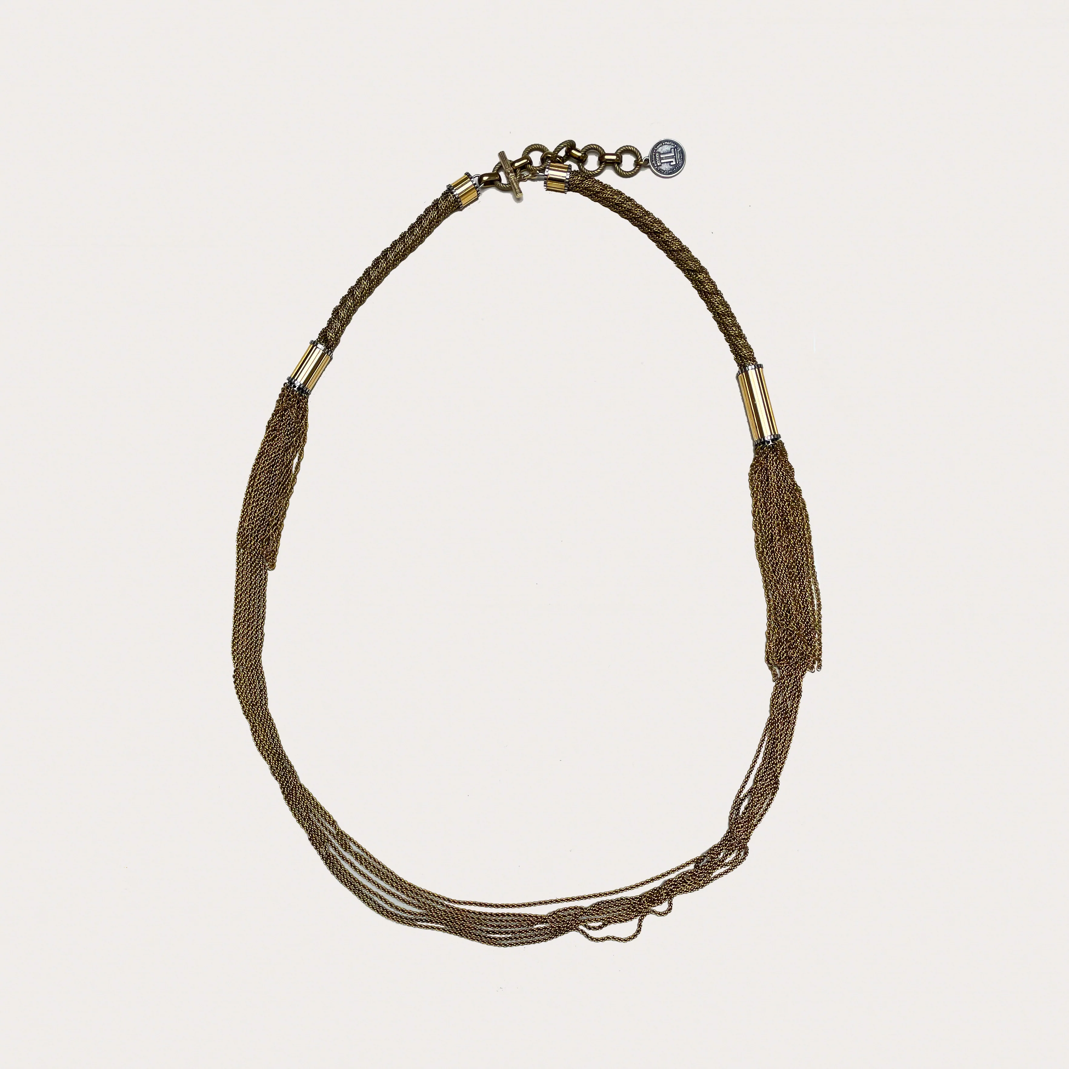 Vintage Lanvin Long Multi-strand Chain Necklace