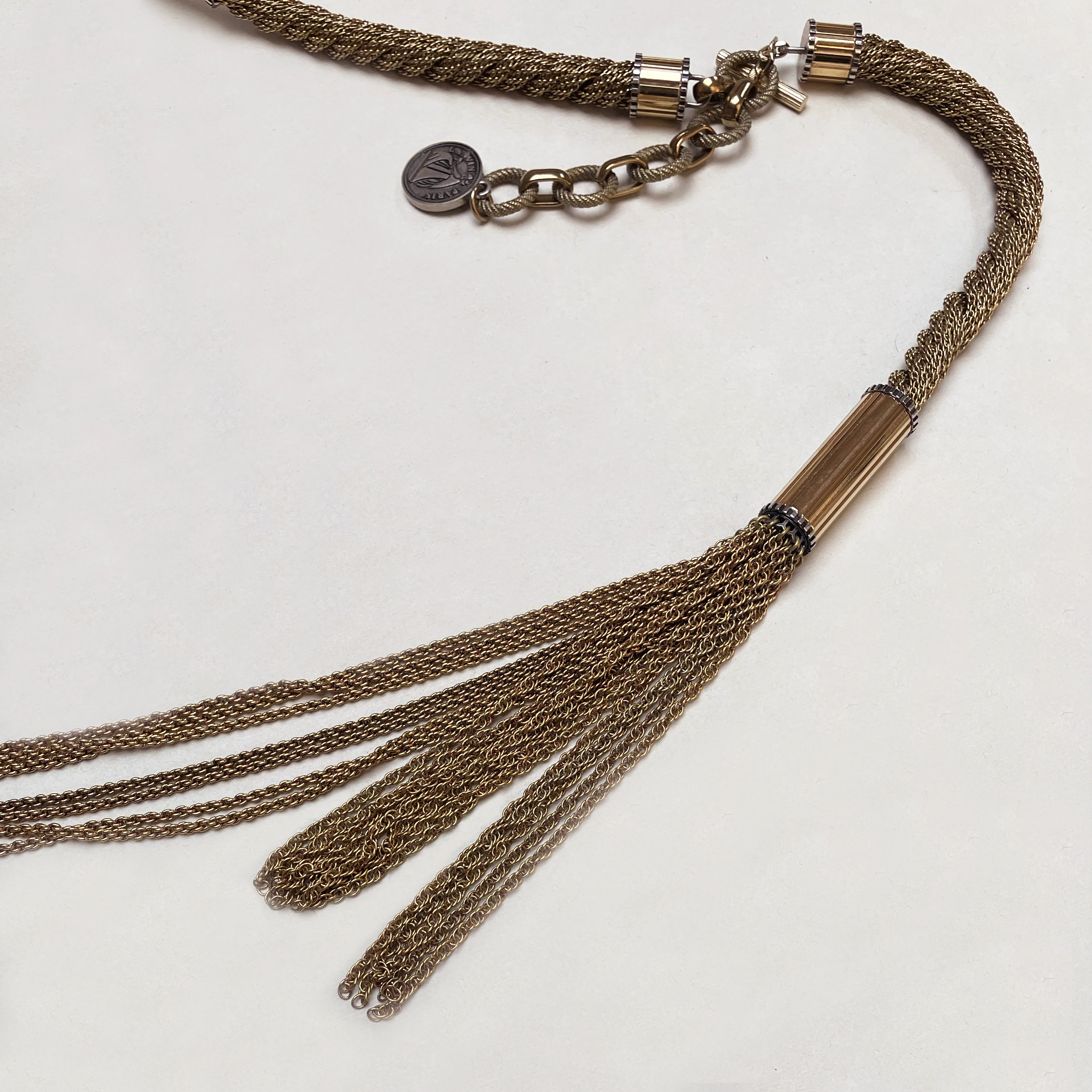 Vintage Lanvin Long Multi-strand Chain Necklace - Image 3
