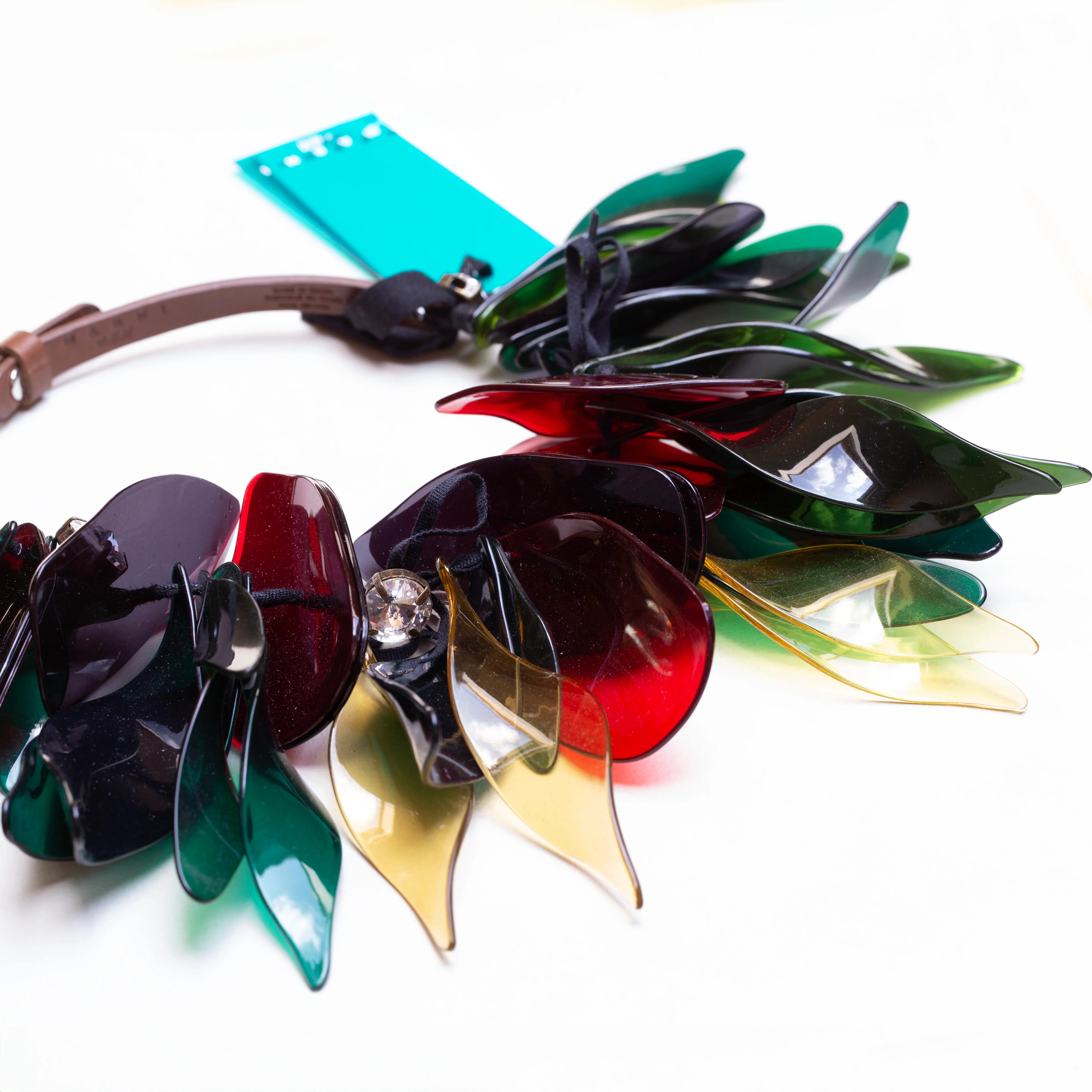 Vintage Marni x H&M Acrylic Multi-colour Choker Necklace - Image 2