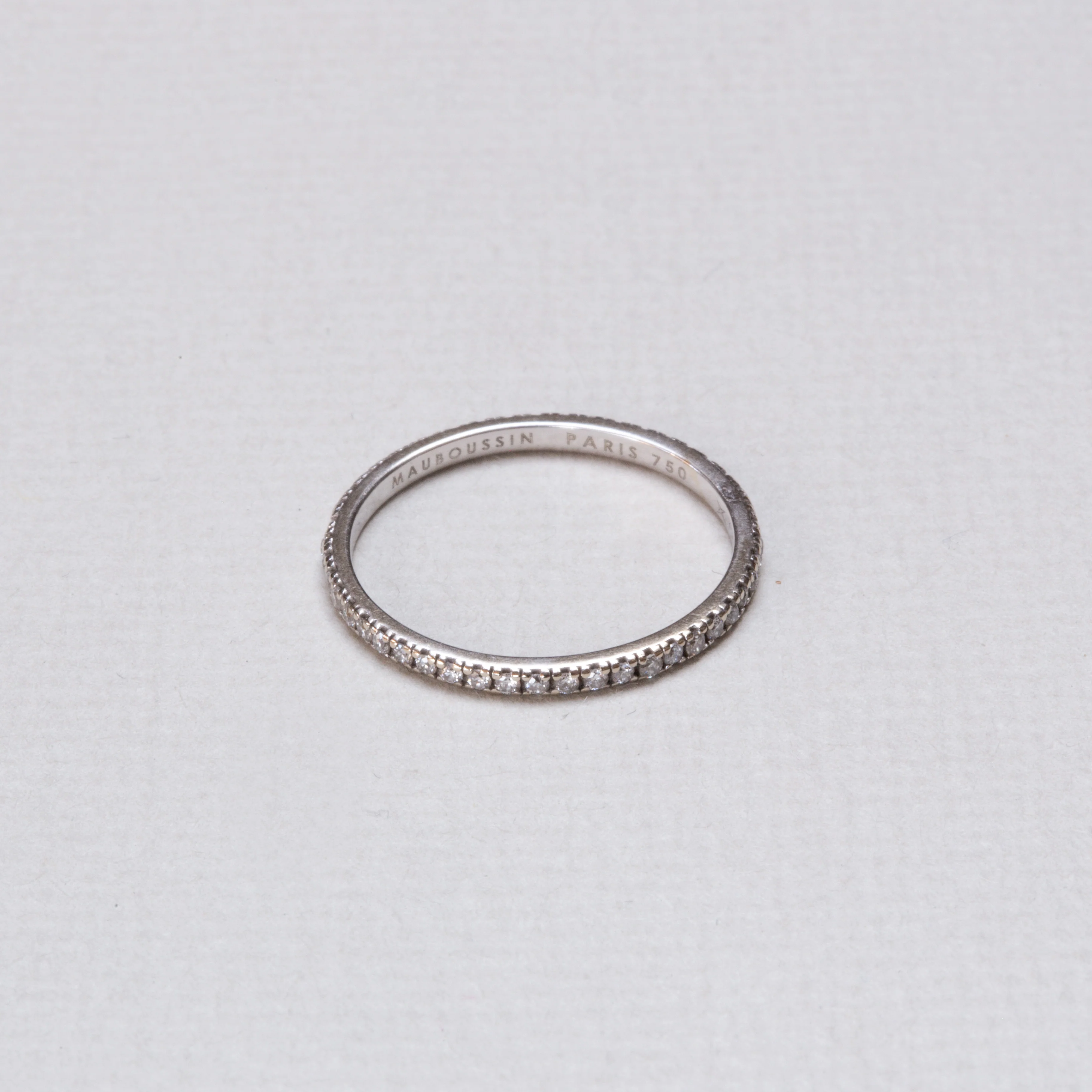 Vintage Mauboussin Diamond Eternity Ring - Image 2