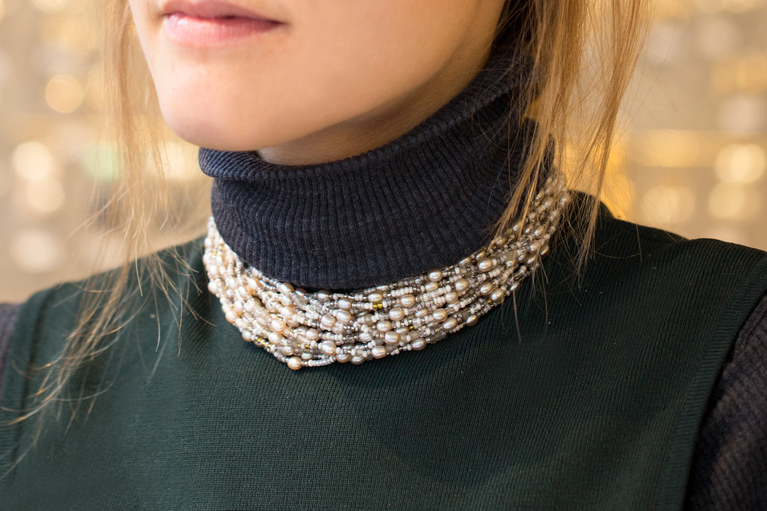 Vintage Pearl and Beads Necklace - Image 5