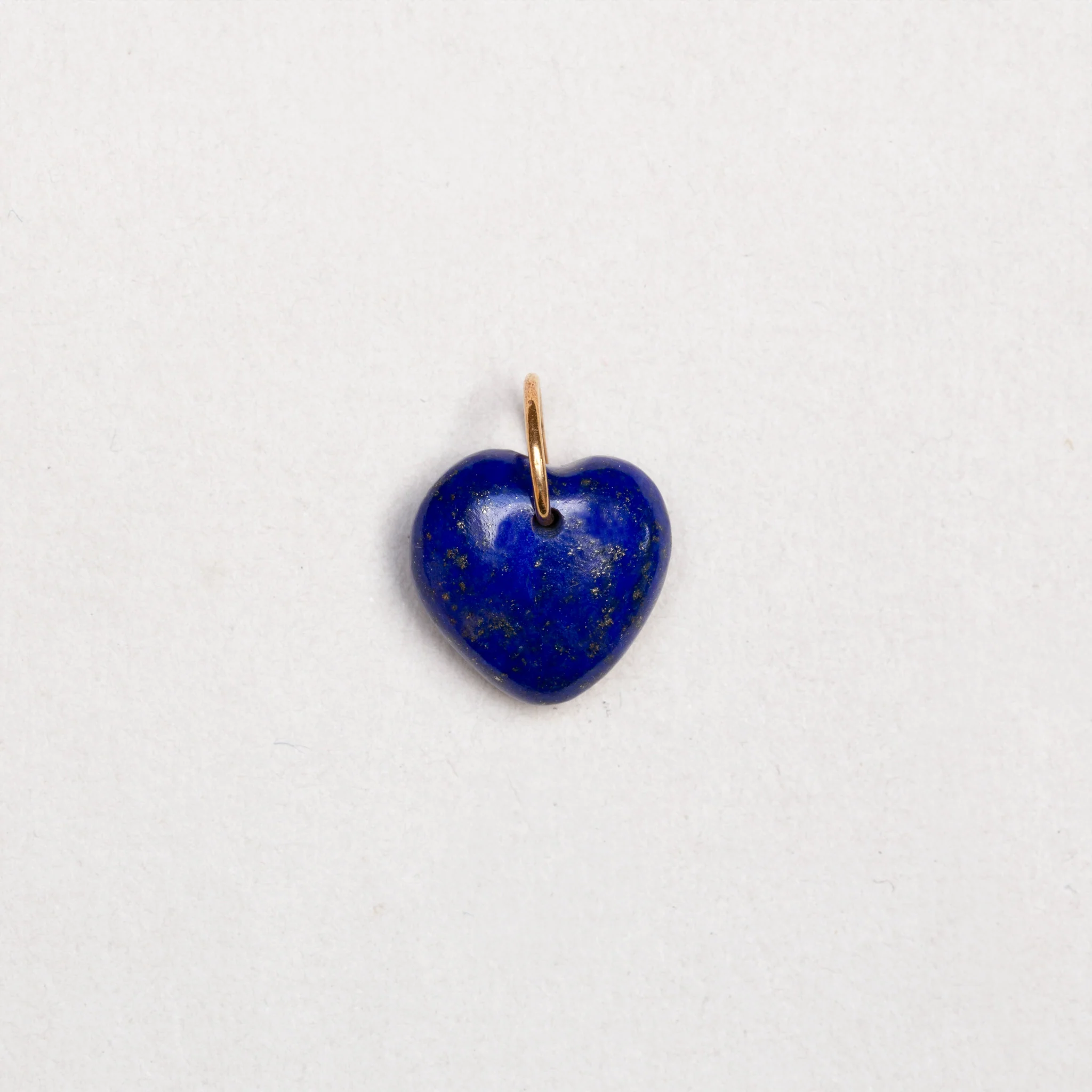 Vintage Pippa Small Lapis Heart Pendant Charm - Image 3