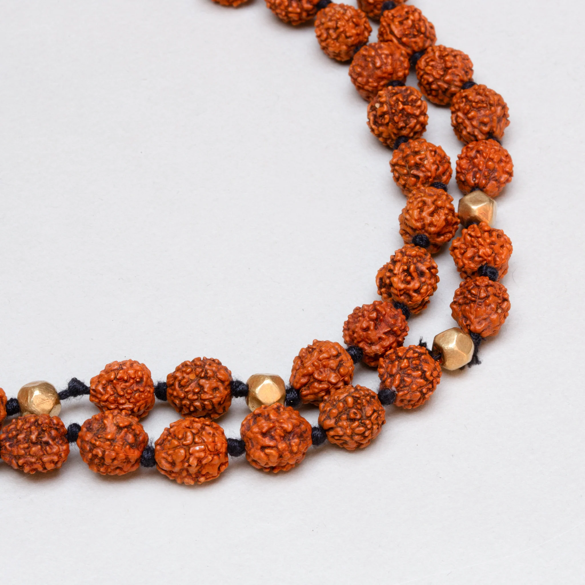 Vintage Rudraksha Beads Necklace - Image 2