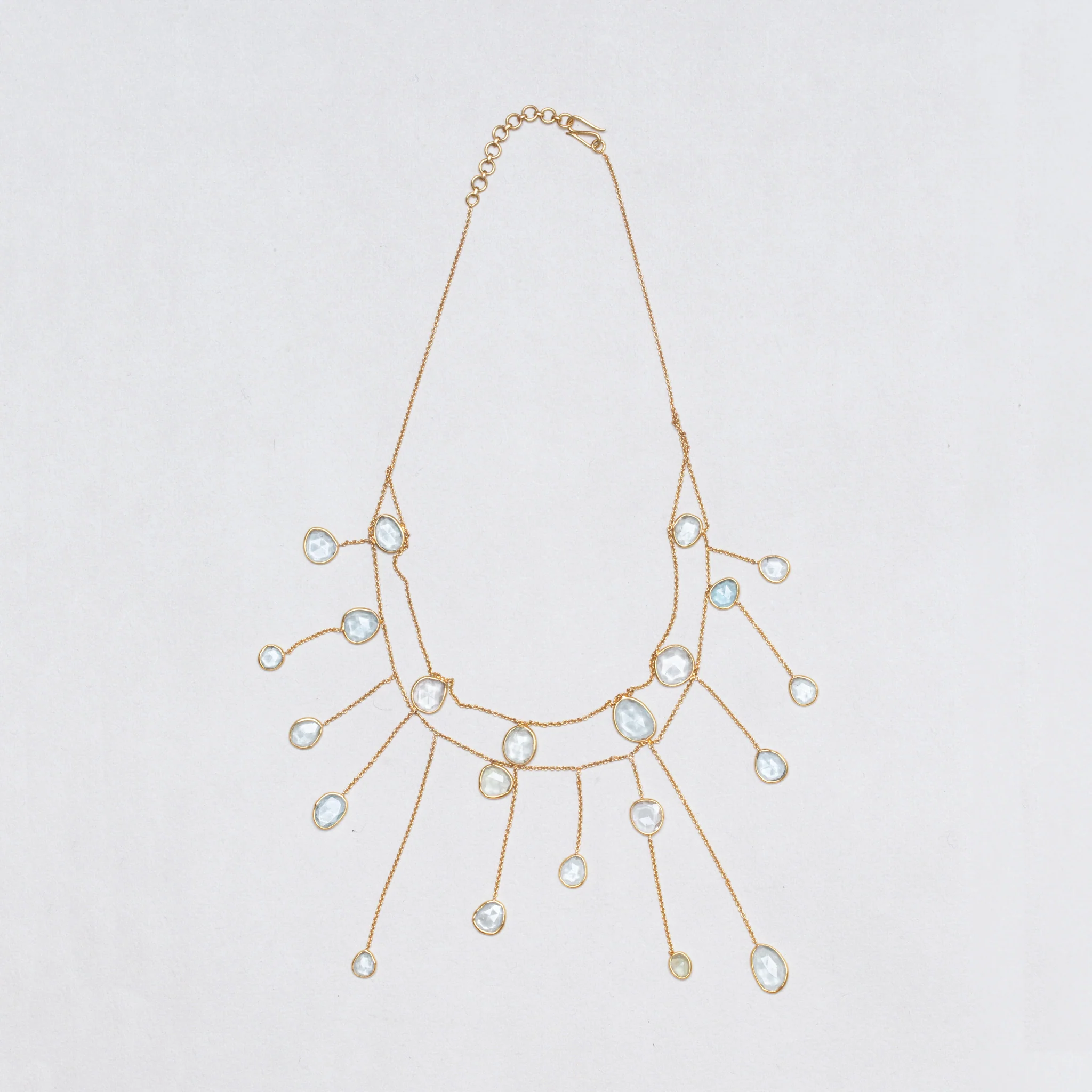 Vintage Pippa Small Waterfall Necklace with Labradorite - Image 3