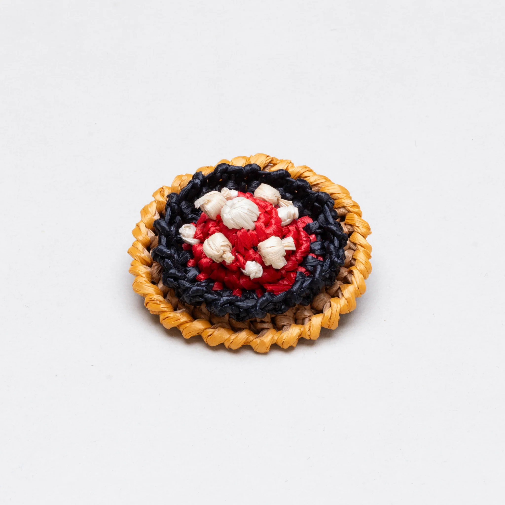 Vintage Prada Woven Straw Brooch