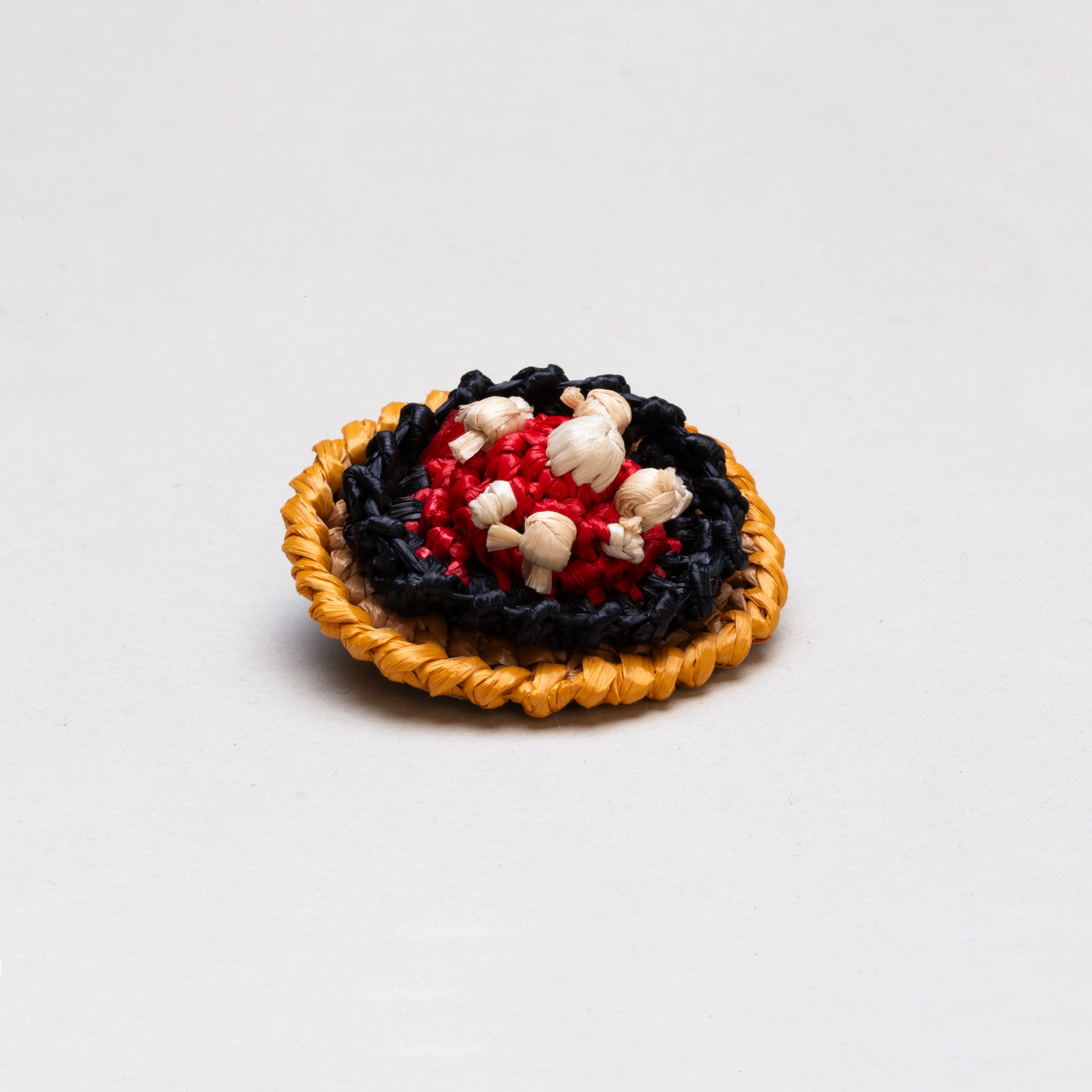 Vintage Prada Woven Straw Brooch - Image 3