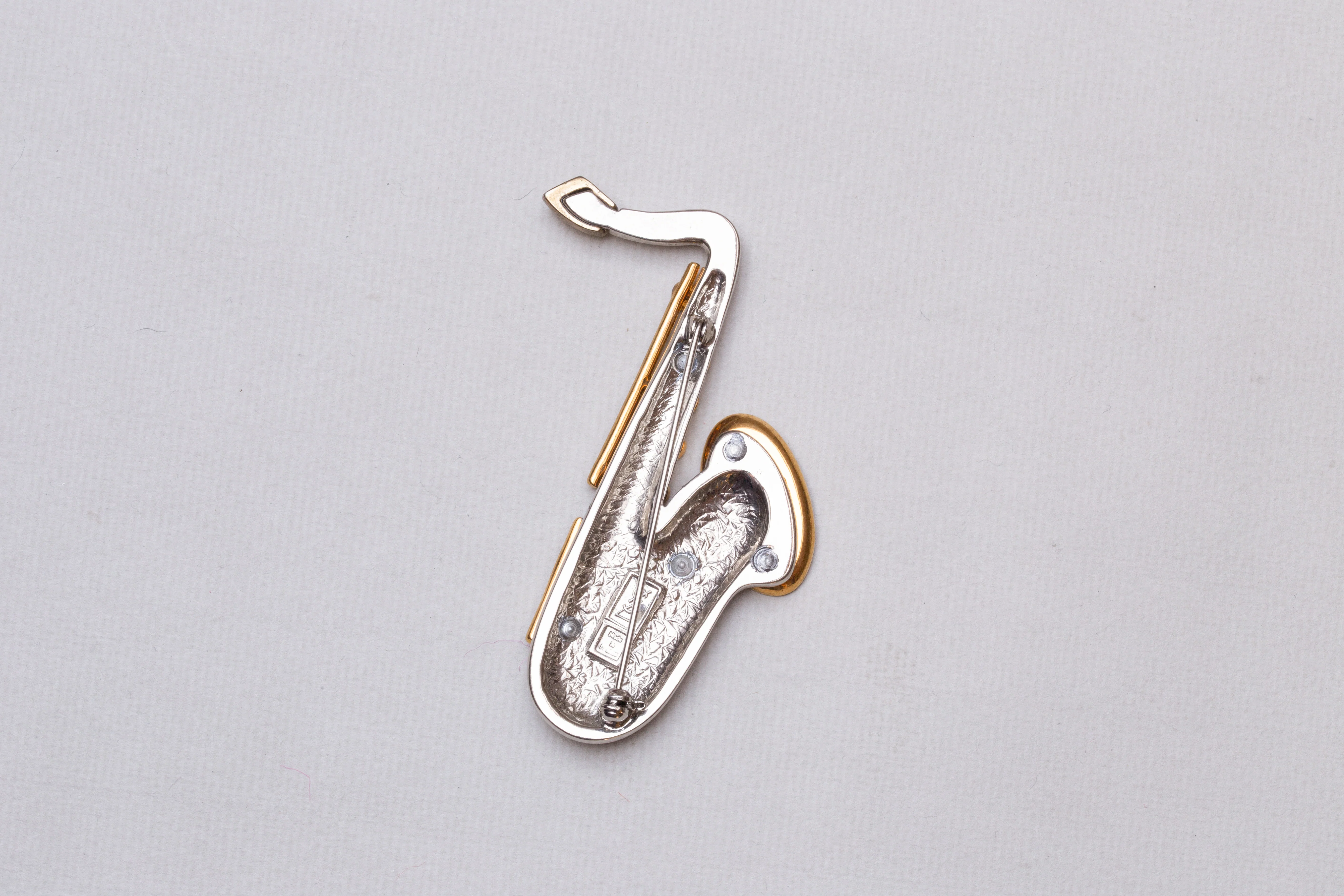 Vintage Saxophone Brooch - Image 2