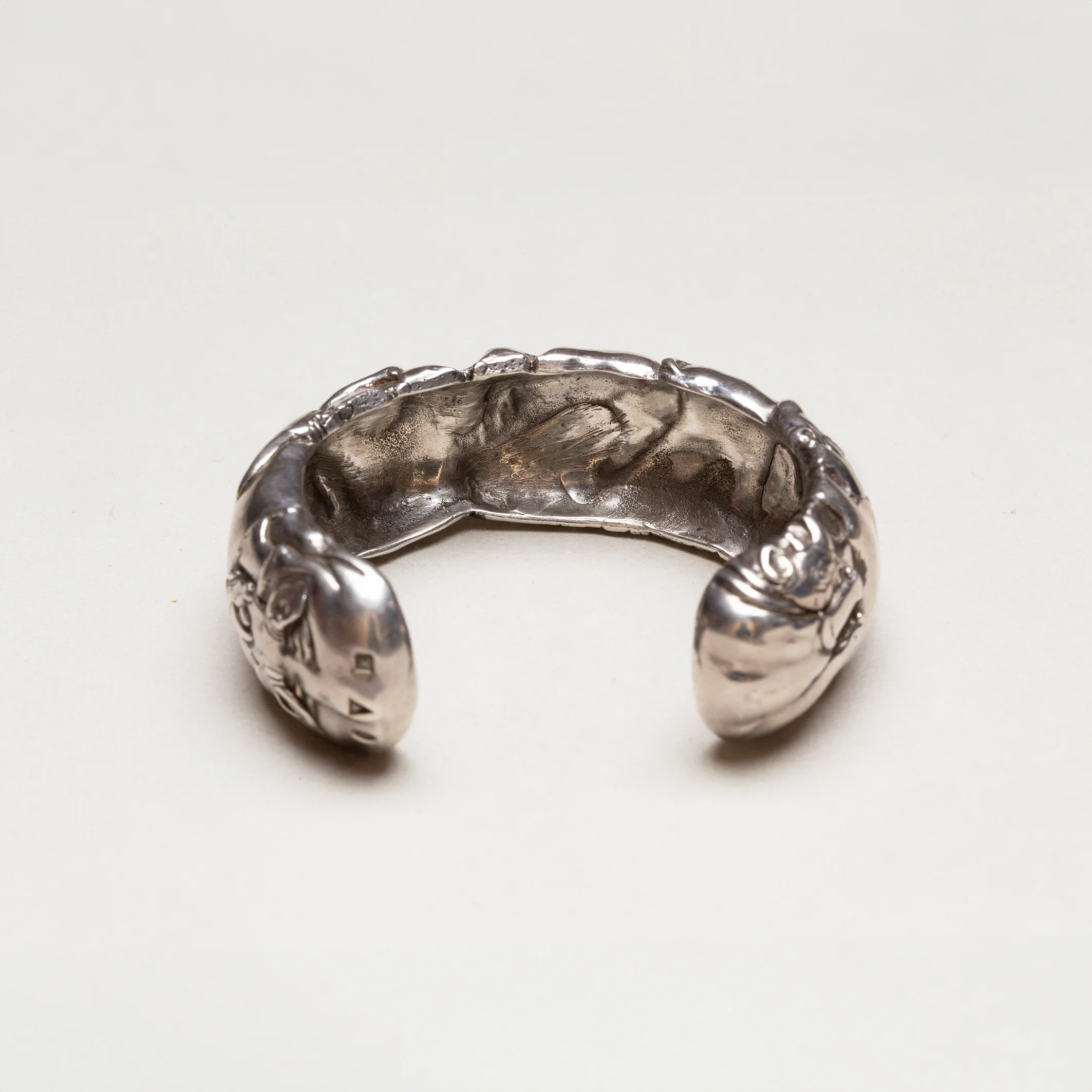 Vintage Sterling Silver "Safari" Cuff Bracelet - Image 3