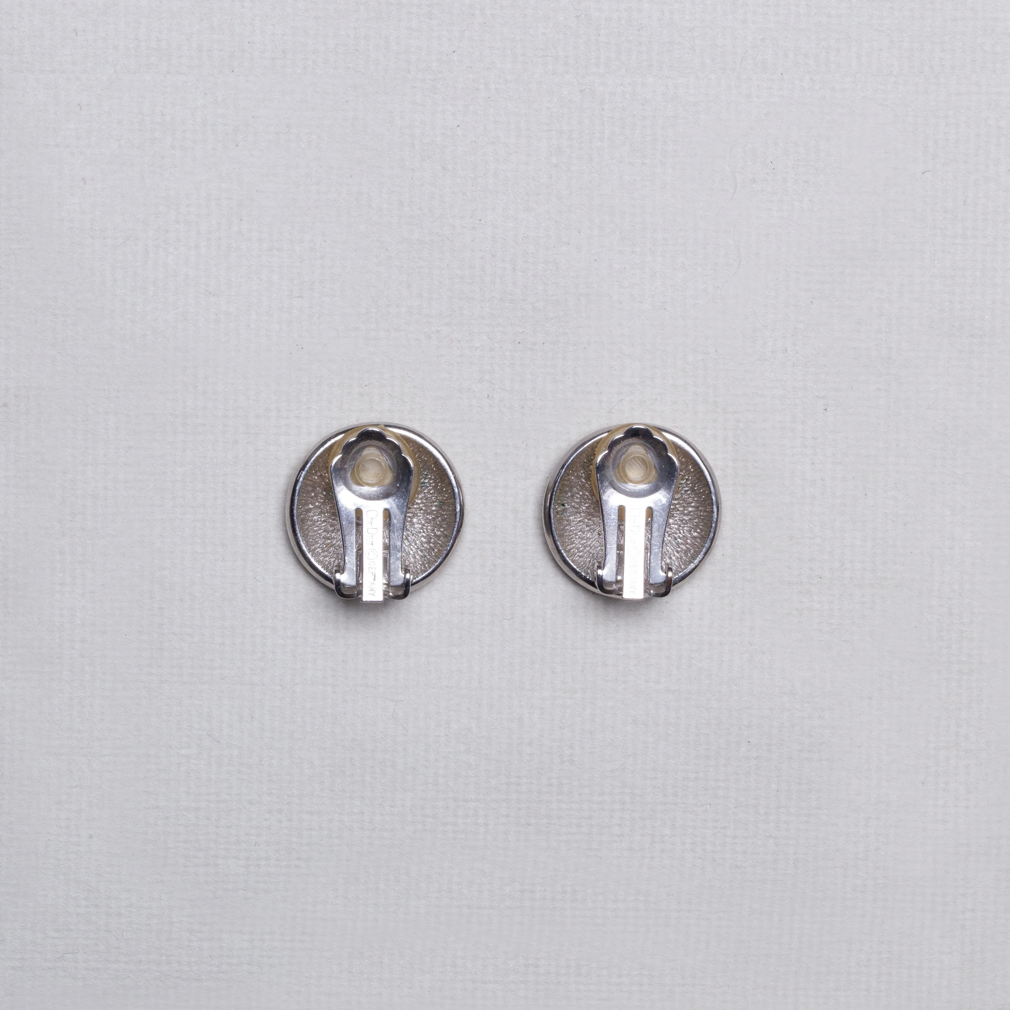 Vintage Silver CD Clip-on Earrings - Image 4