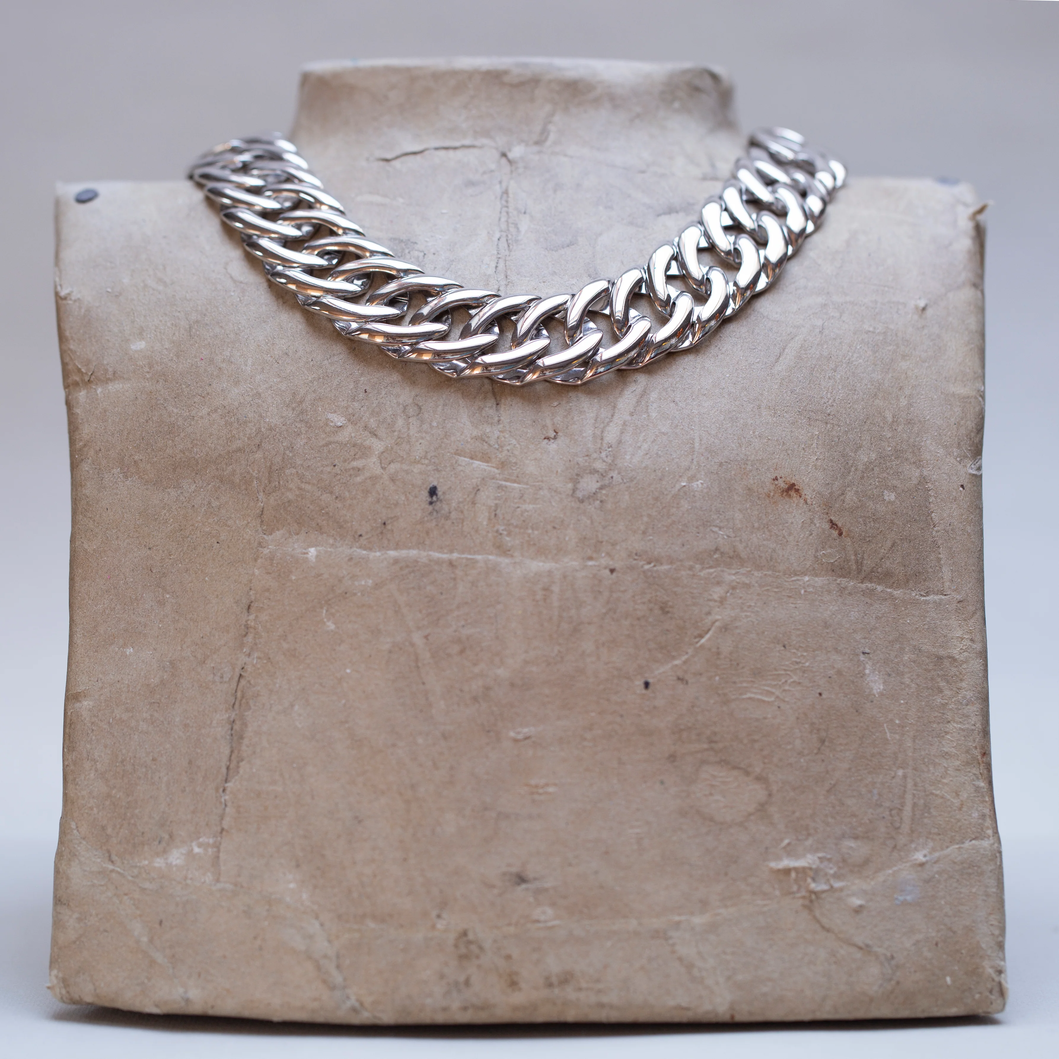 Vintage Silver Chain Necklace - Image 2