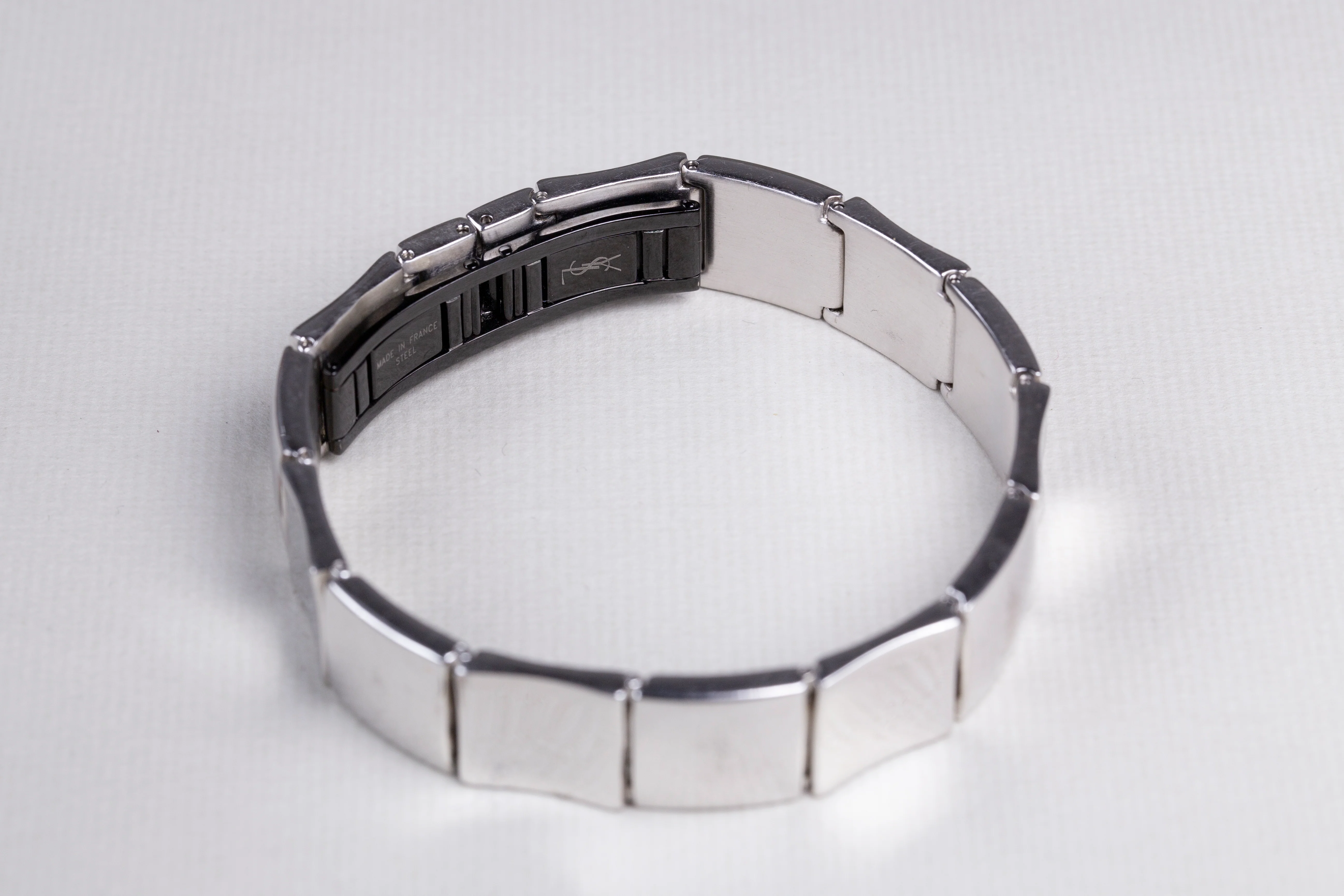 YSL Vintage Stainless Steel Bracelet - Image 3