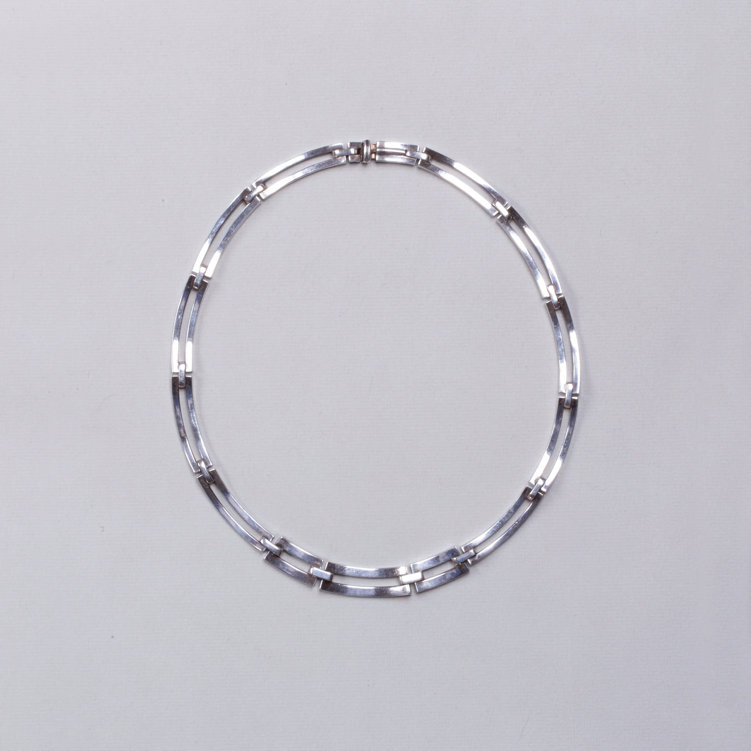 Vintage Sterling Silver Link Necklace