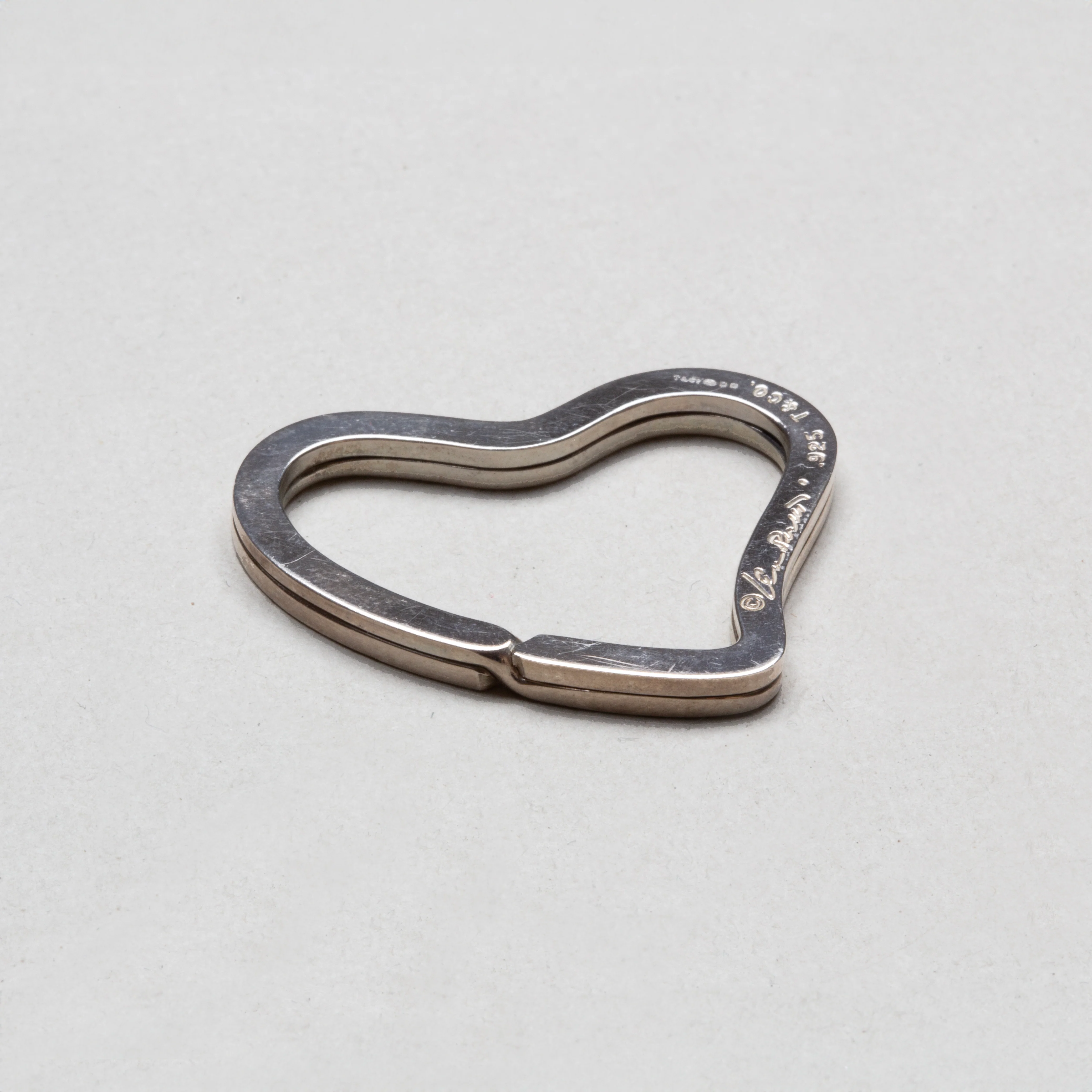 Vintage Sterling Silver Elsa Peretti Heart Key Ring